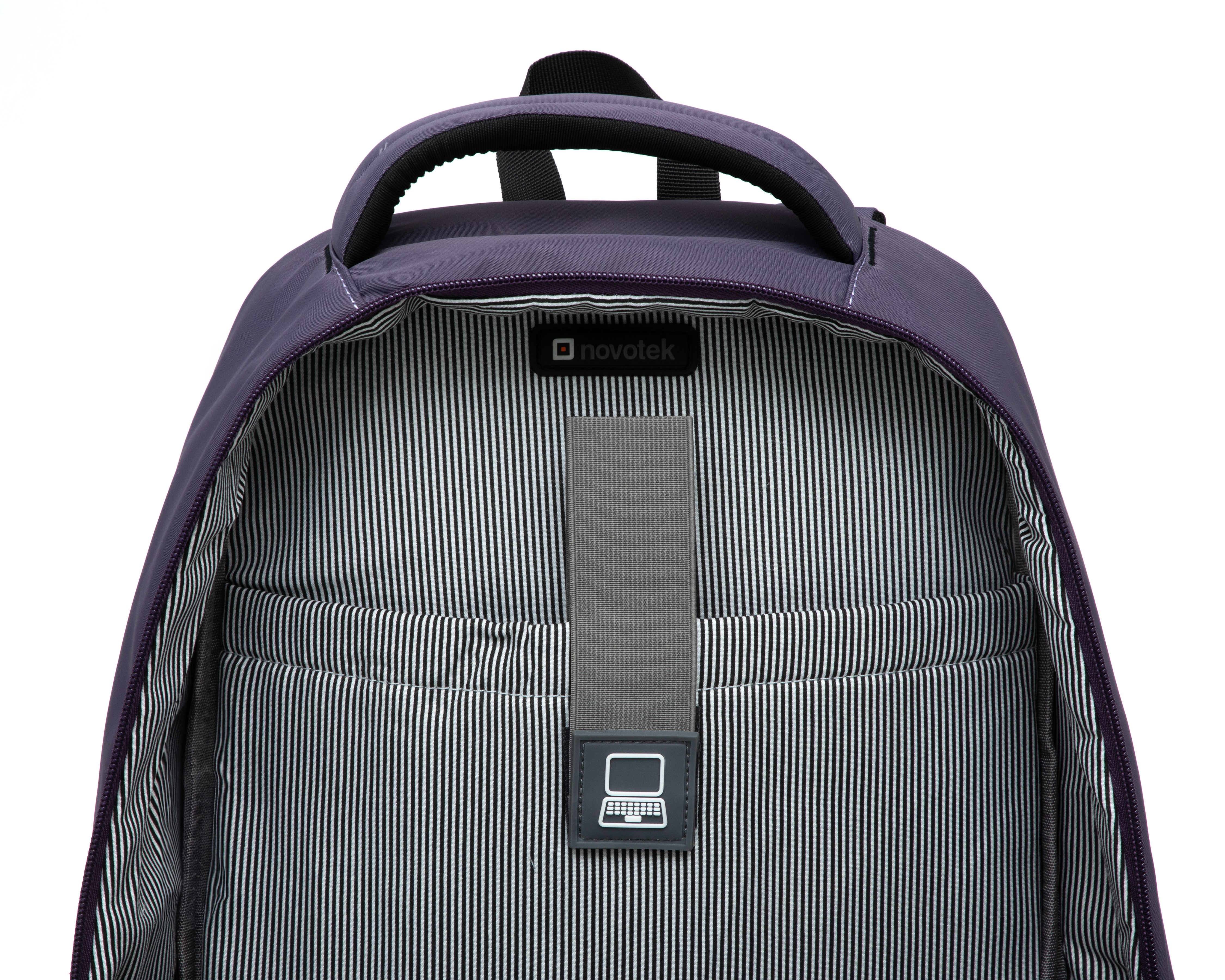 Foto 7 pulgar | Foto 6 | Mochila para Laptop Novotek Omega 15 Pulgadas Morado