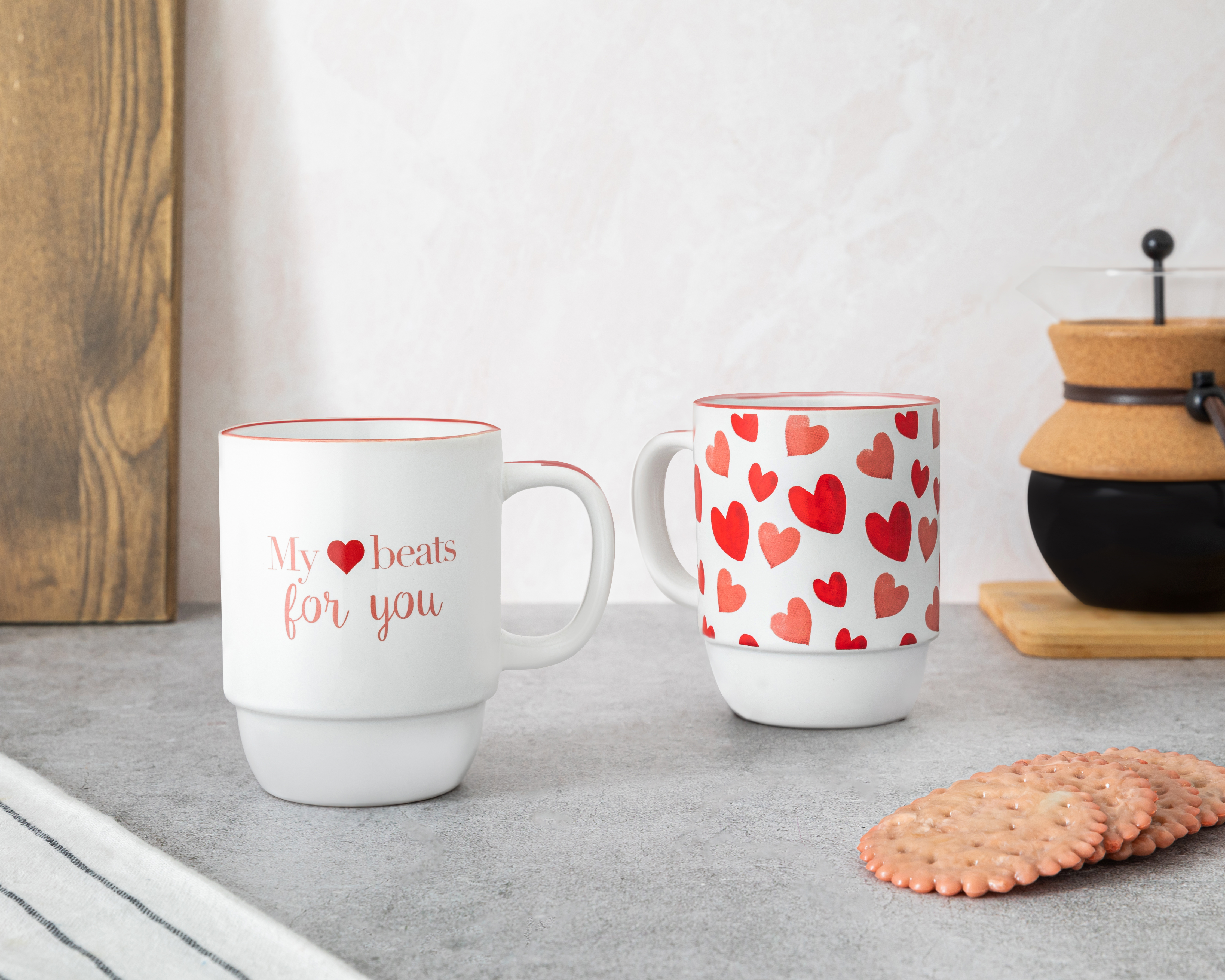 Foto 5 | Foto 5 | Taza de Cerámica Crown Baccara 415 ml 2 Piezas