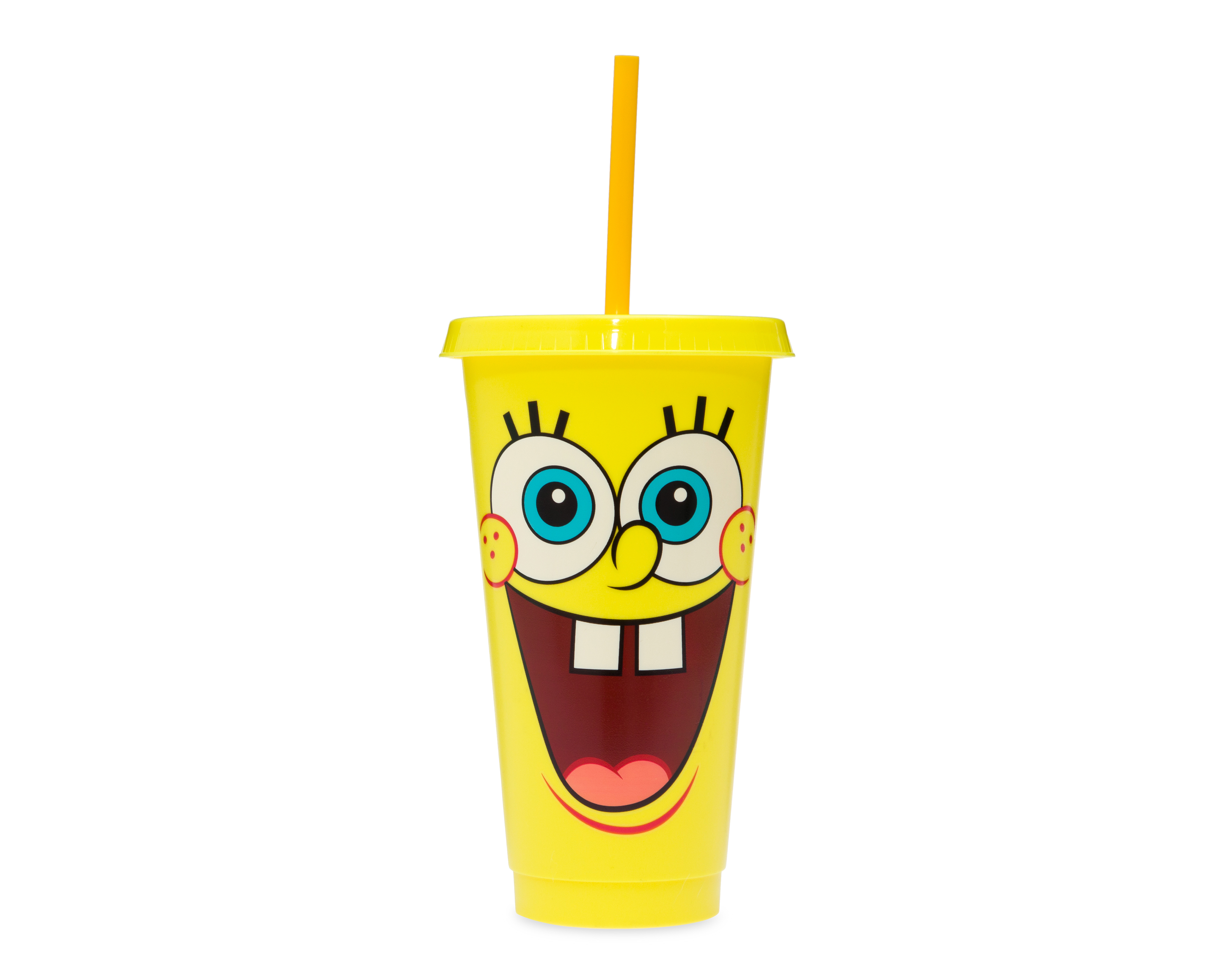 Vaso con Popote de Plástico Bob Esponja 680 ml