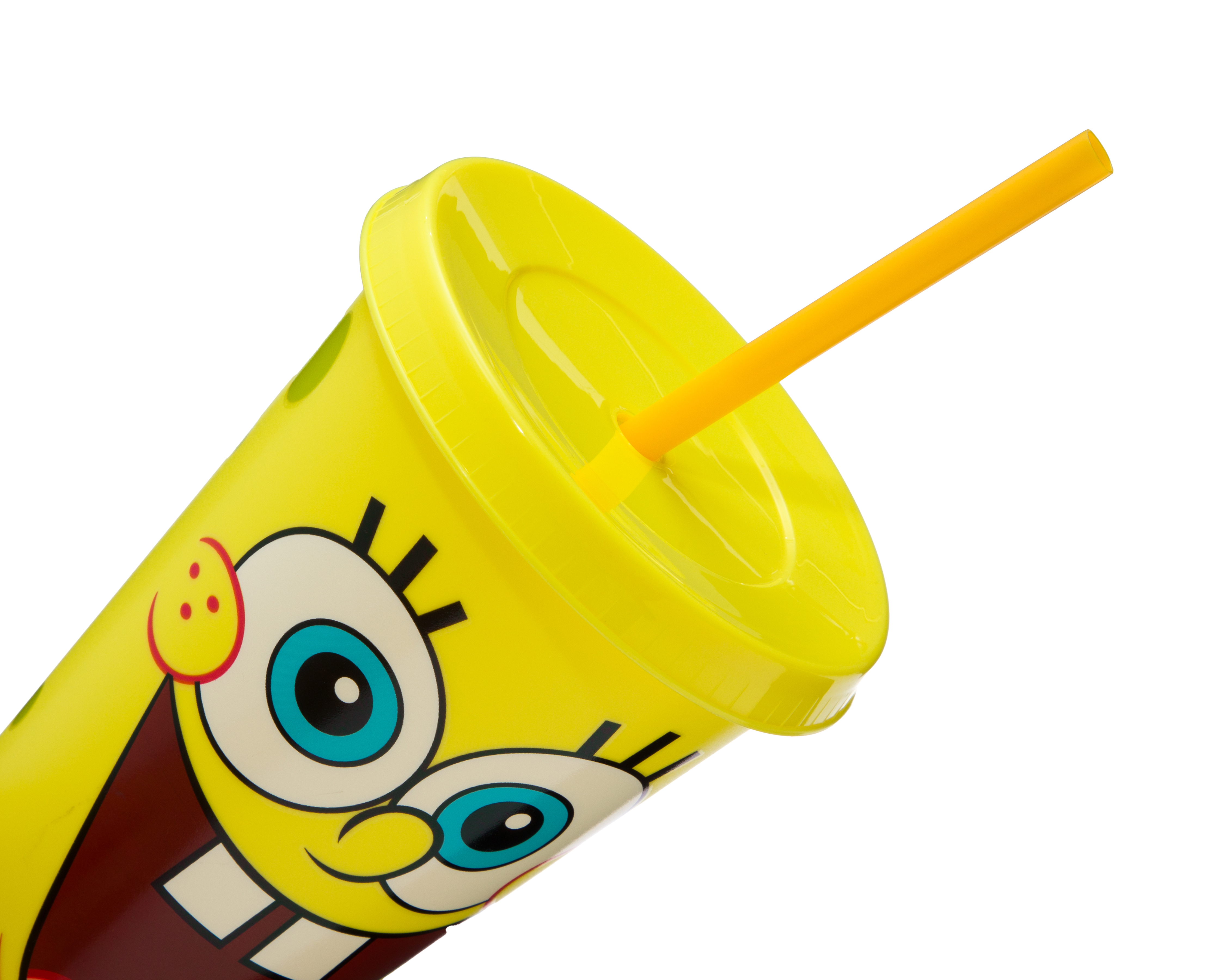 Foto 2 | Foto 2 | Vaso con Popote de Plástico Bob Esponja 680 ml