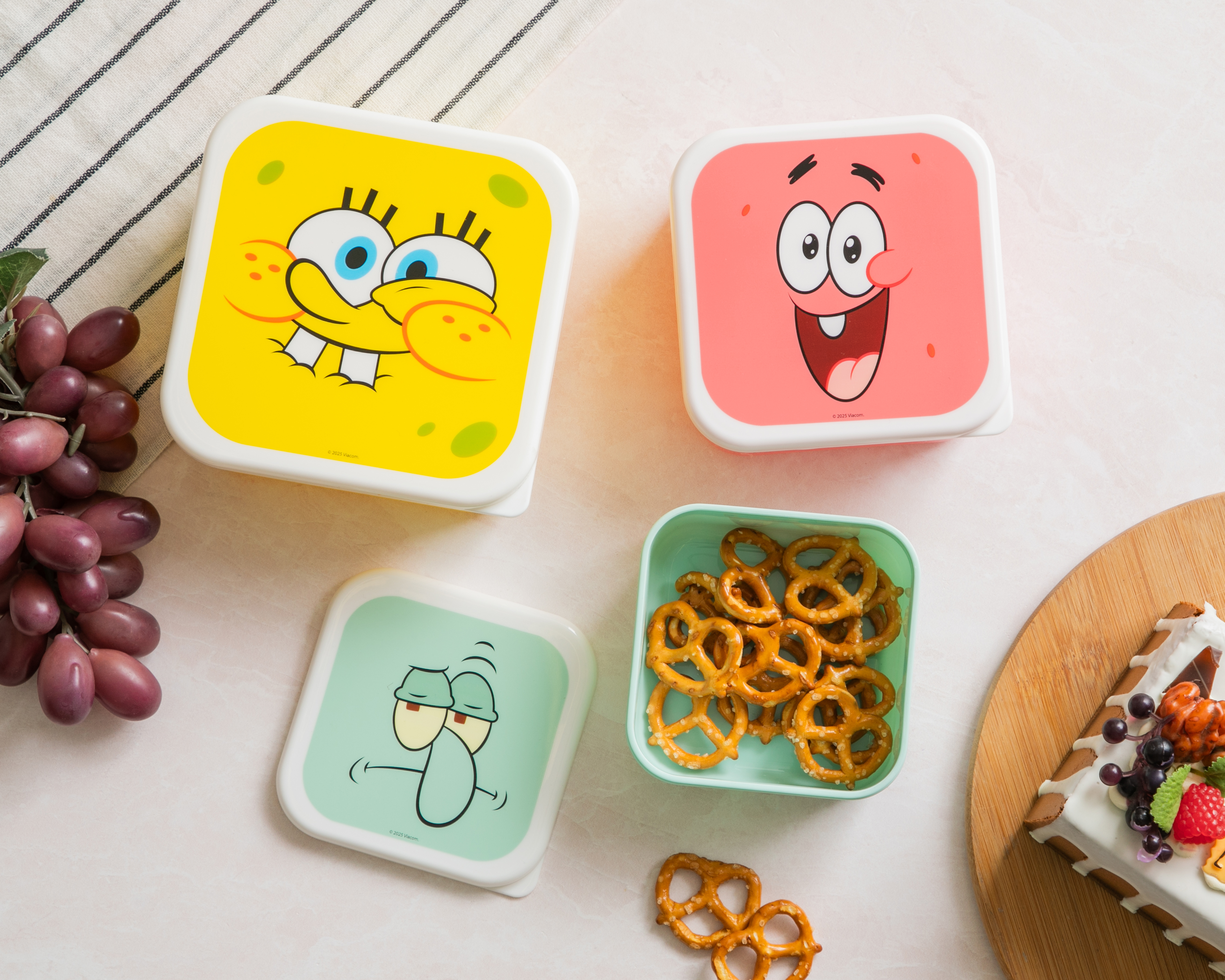 Foto 5 pulgar | Foto 4 | Contenedor de Plástico Fun Kids Bob Esponja 3 Piezas