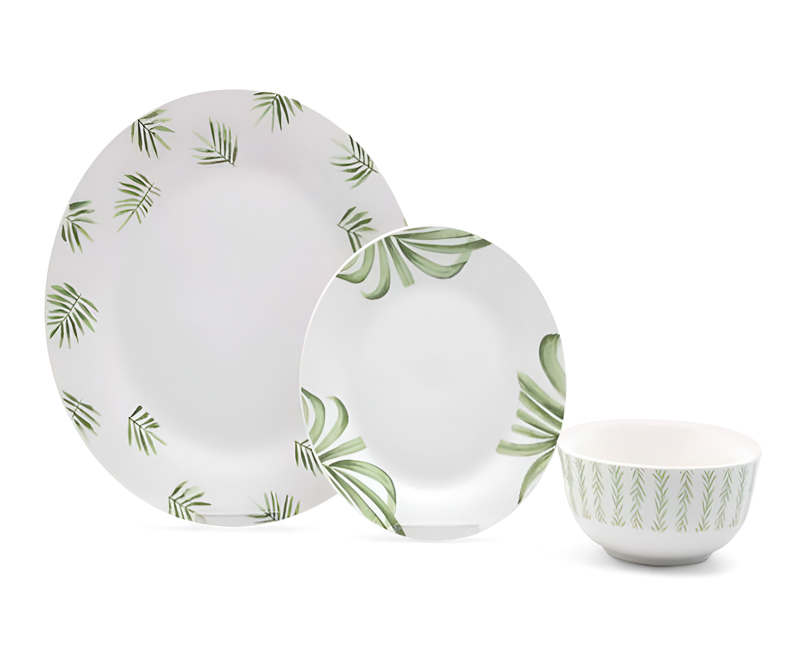 Foto 2 | Foto 2 | Vajilla de Porcelana Blanca para 4 Personas 12 Piezas