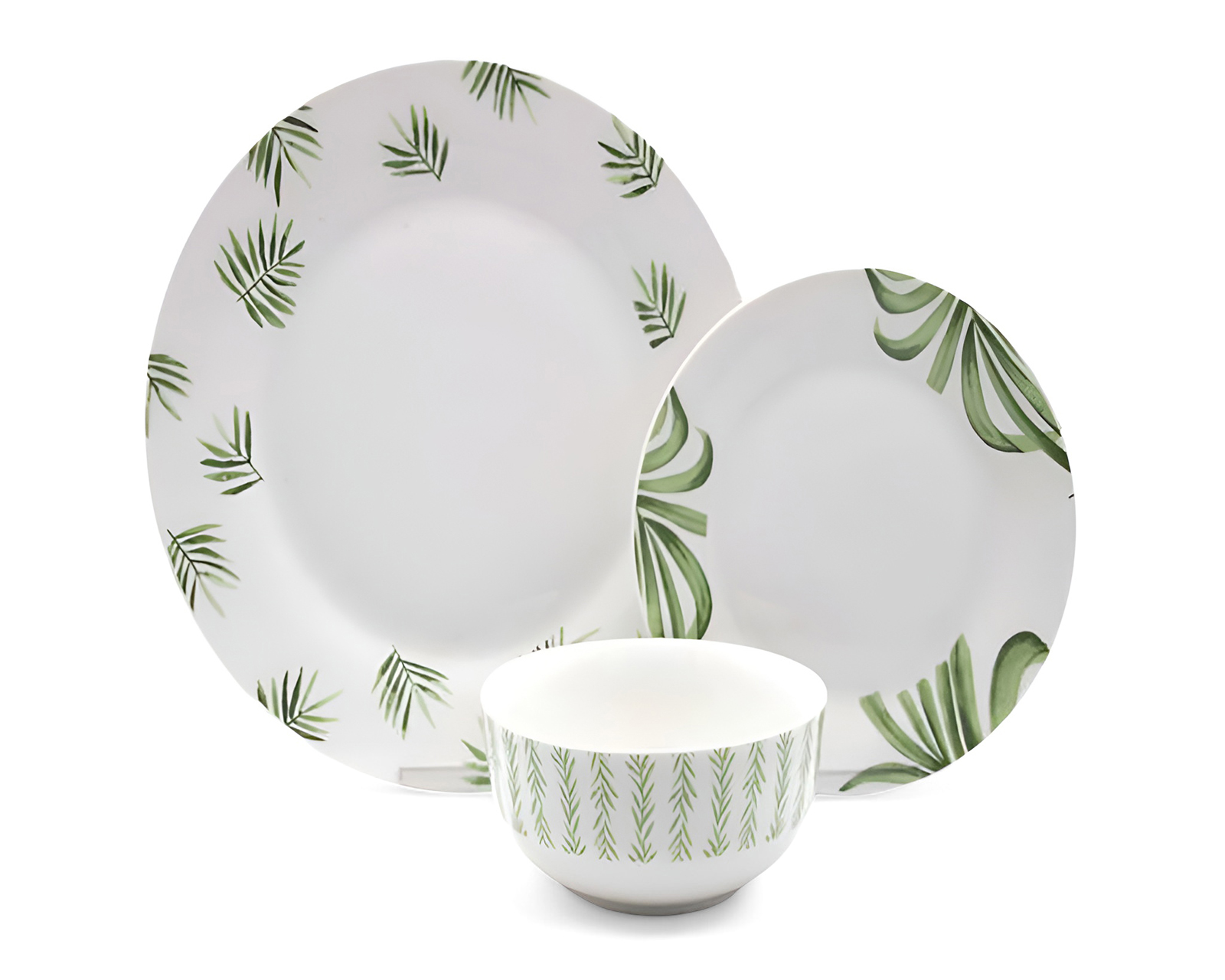 Foto 4 | Foto 4 | Vajilla de Porcelana Blanca para 4 Personas 12 Piezas