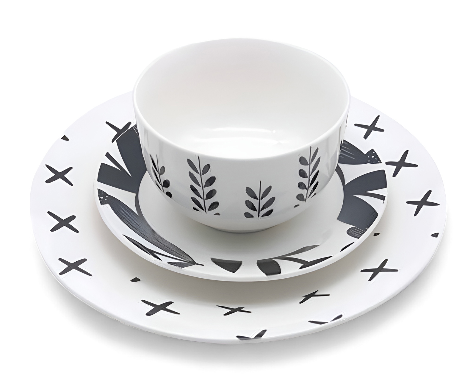 Foto 3 | Foto 3 | Vajilla de Porcelana Blanca para 4 Personas 12 Piezas