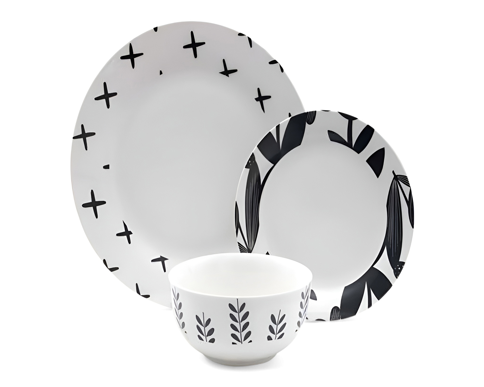 Foto 4 | Foto 4 | Vajilla de Porcelana Blanca para 4 Personas 12 Piezas