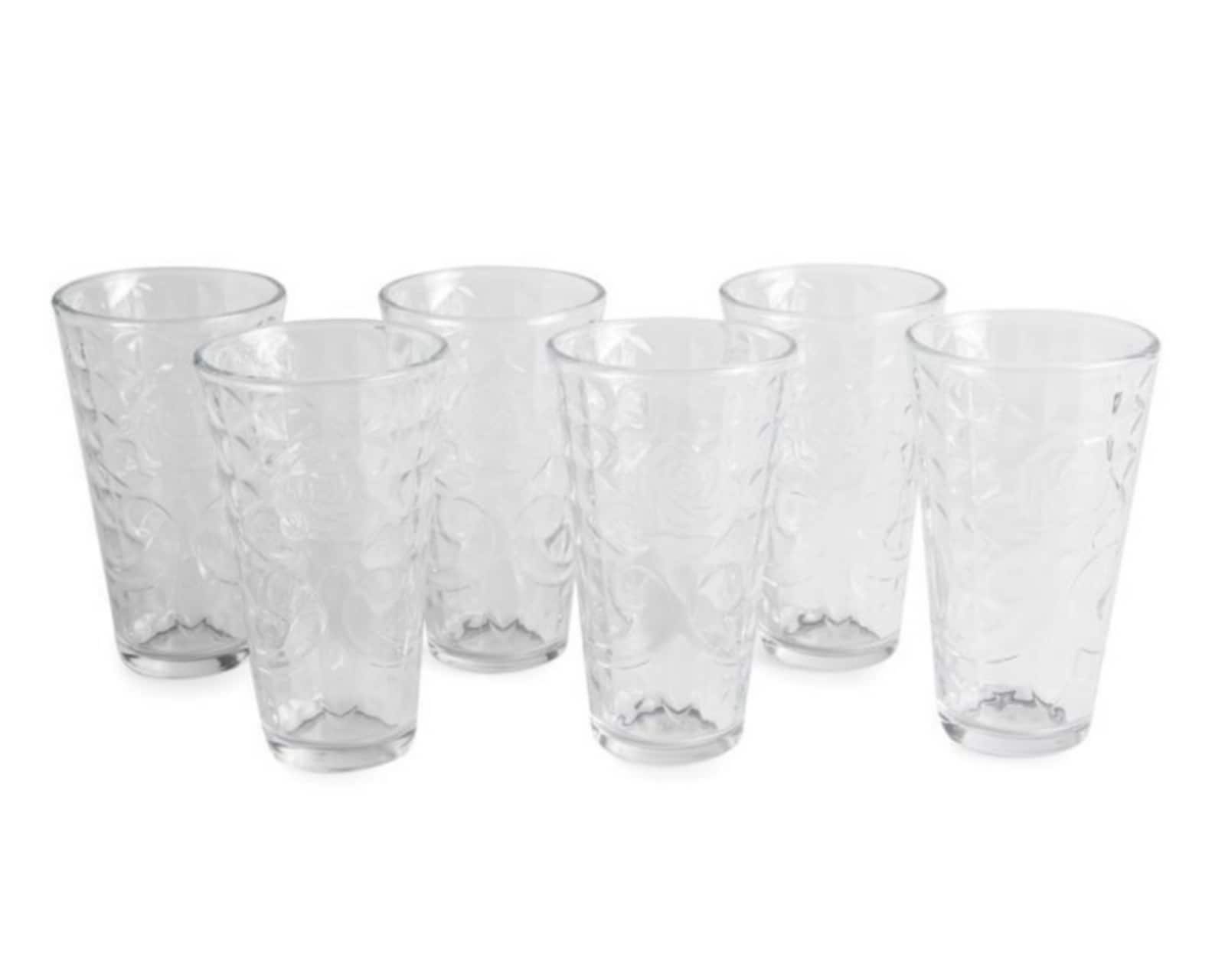 Juego de Vasos de Vidrio Santa Elenita