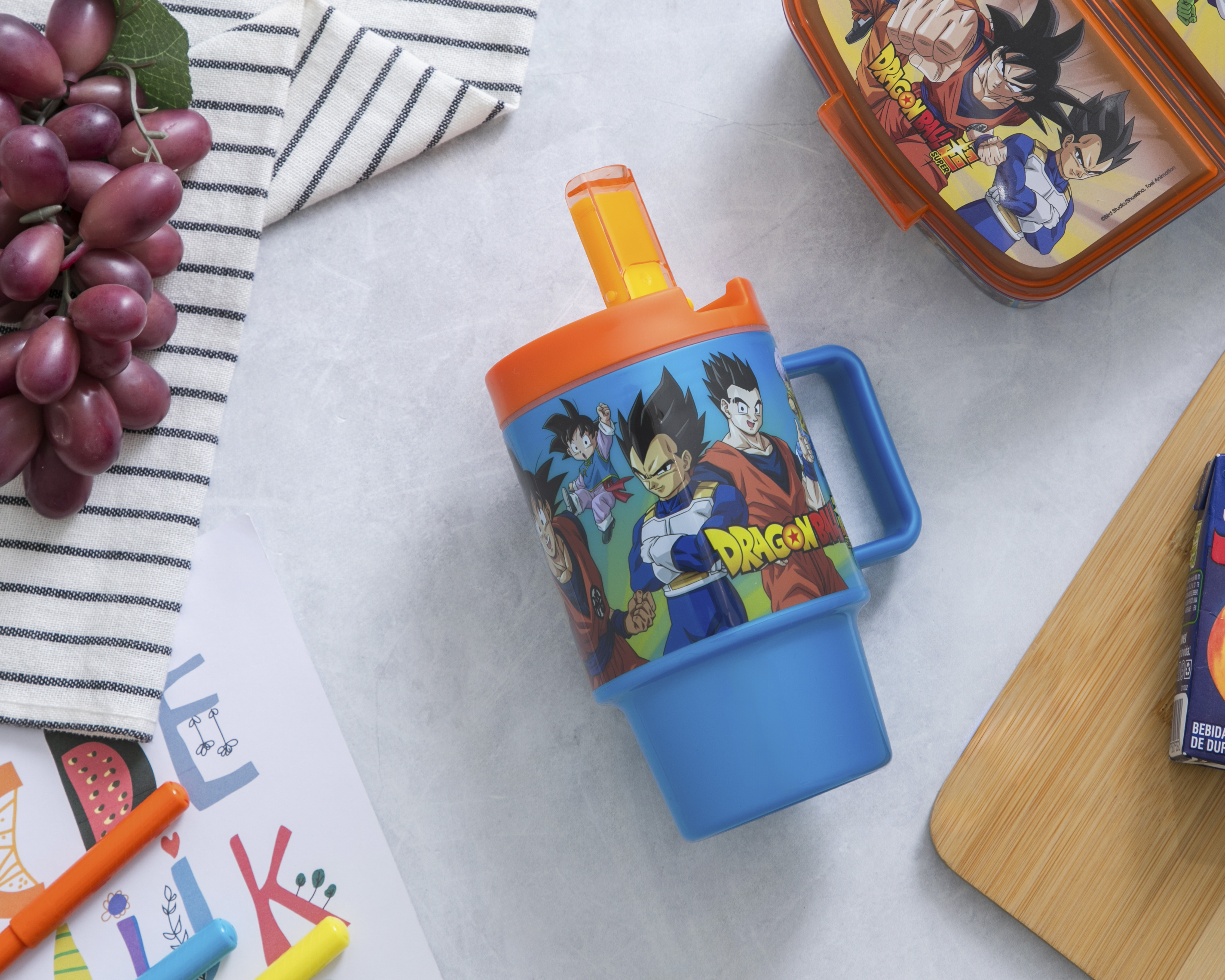 Foto 5 | Foto 5 | Vaso con Pipeta de Plástico Dragon Ball 530 ml