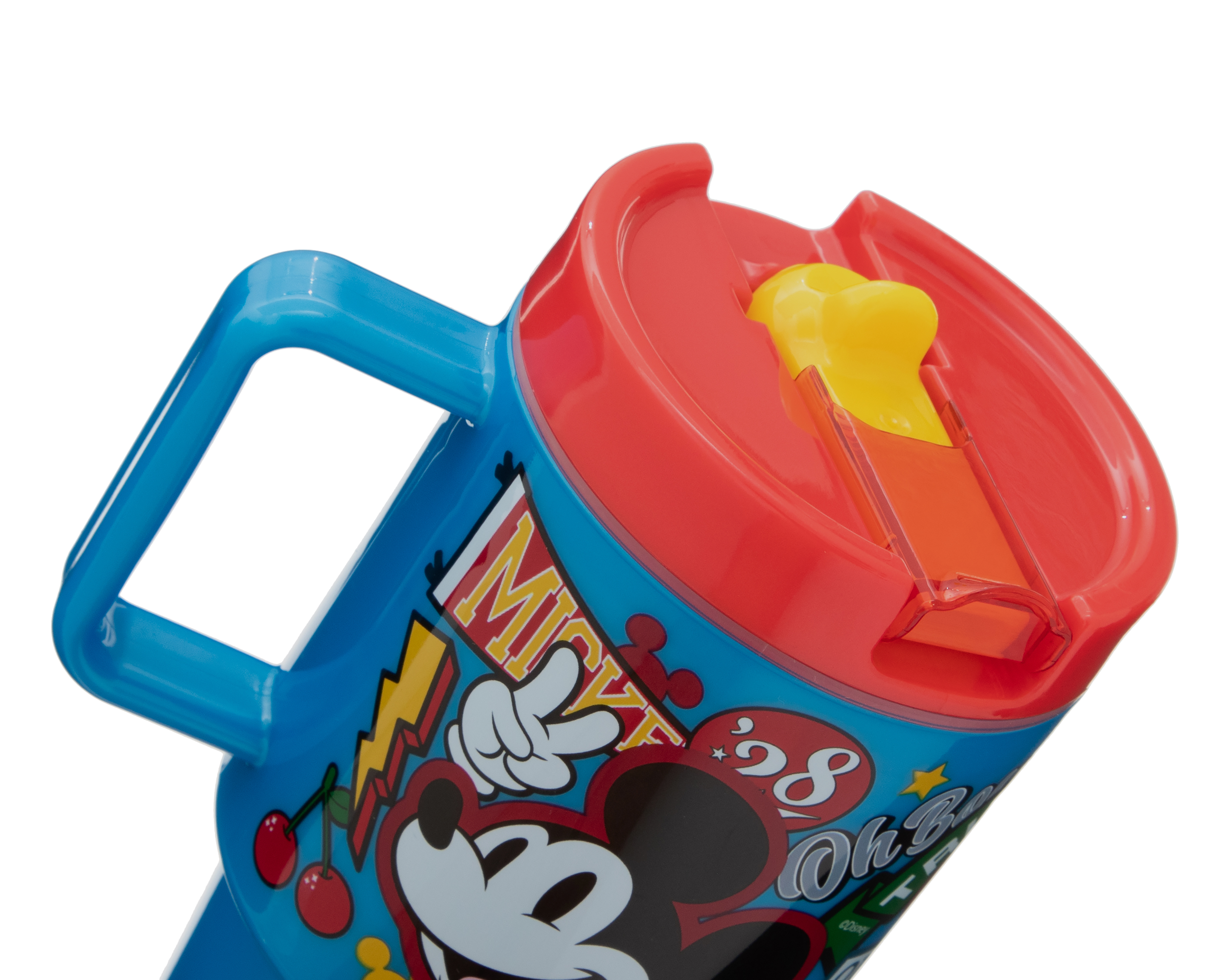 Foto 3 pulgar | Foto 2 | Vaso con Popote de Plástico Mickey Mouse 530 ml