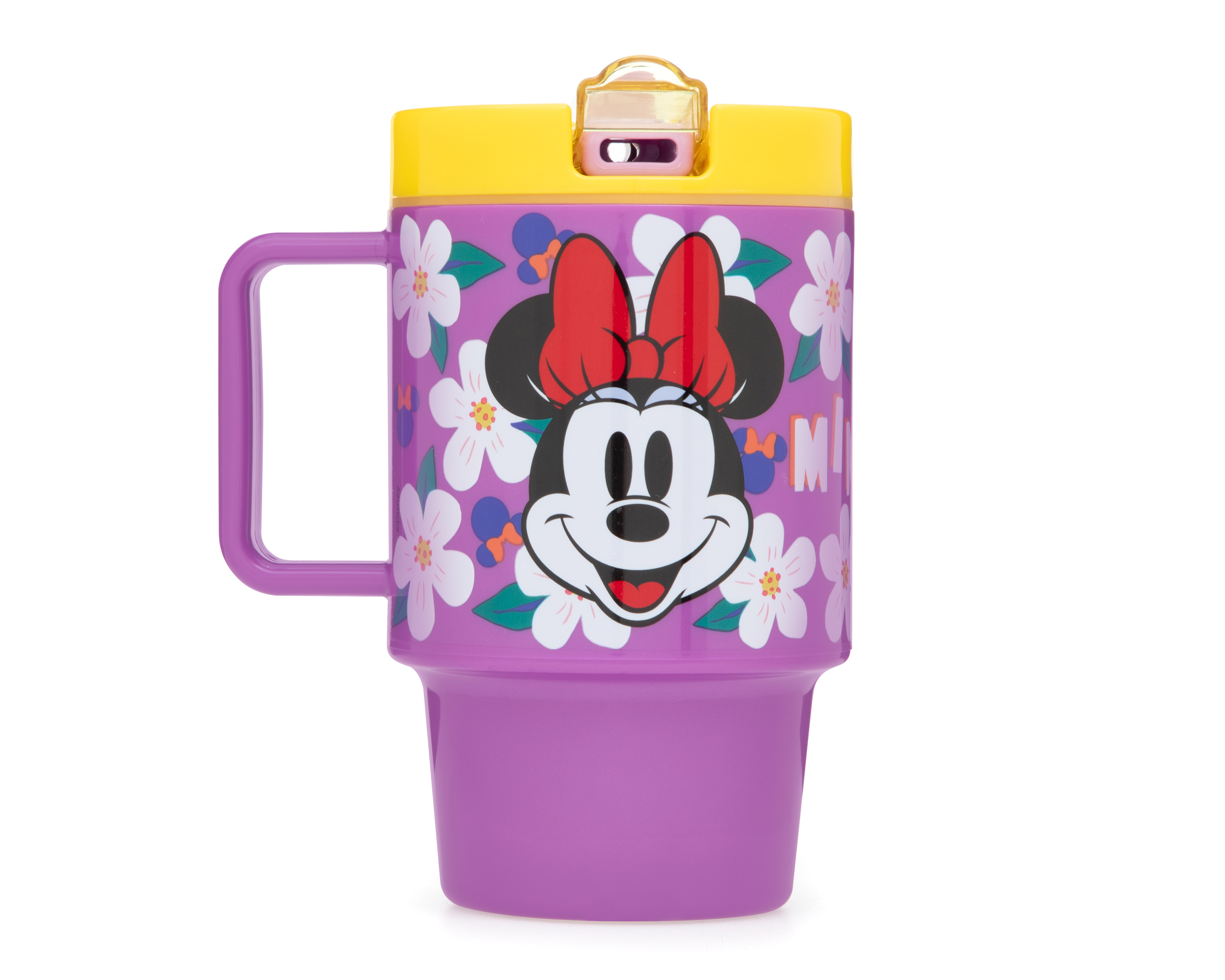 Vaso con Popote de Plástico Minnie Mouse 530 ml