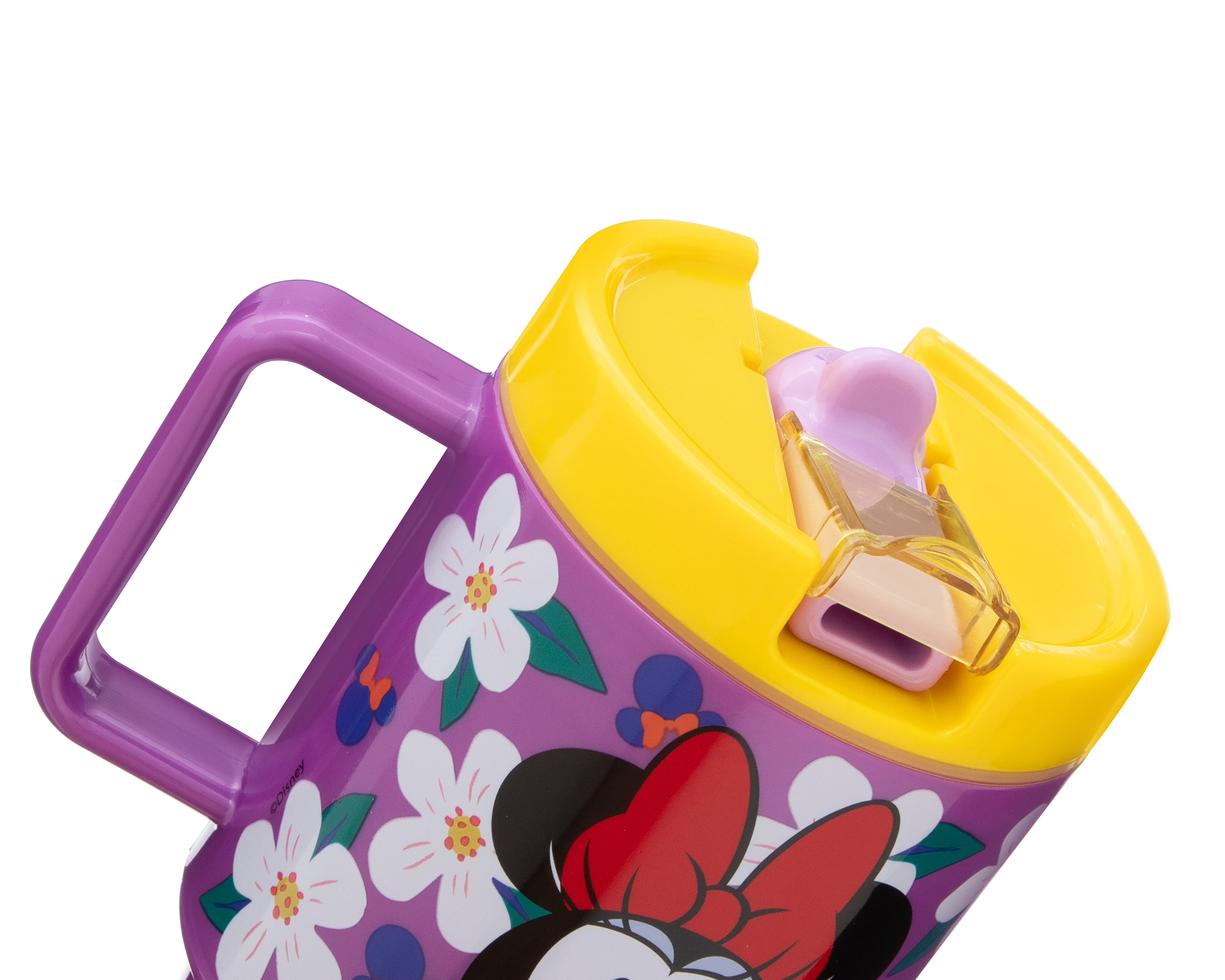 Foto 3 pulgar | Foto 2 | Vaso con Popote de Plástico Minnie Mouse 530 ml
