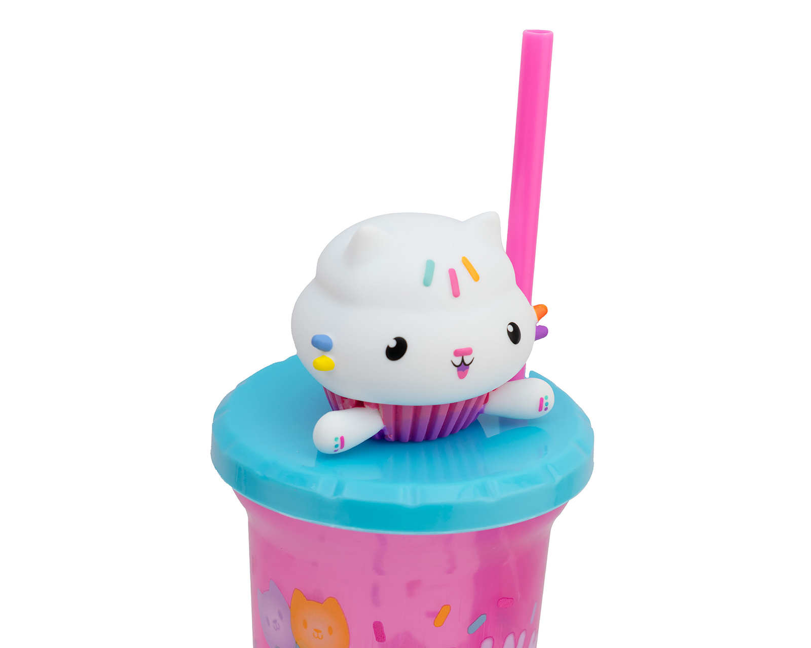 Foto 4 pulgar | Foto 3 | Vaso con Popote de Plástico Fun Kids