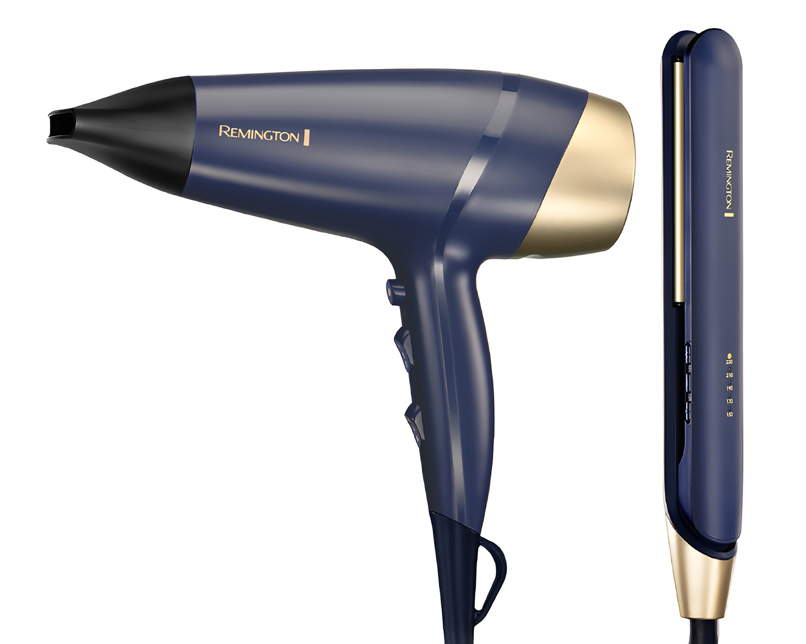 Combo de Plancha para Cabello y Secadora Remington Sapphire Luxe con Accesorios