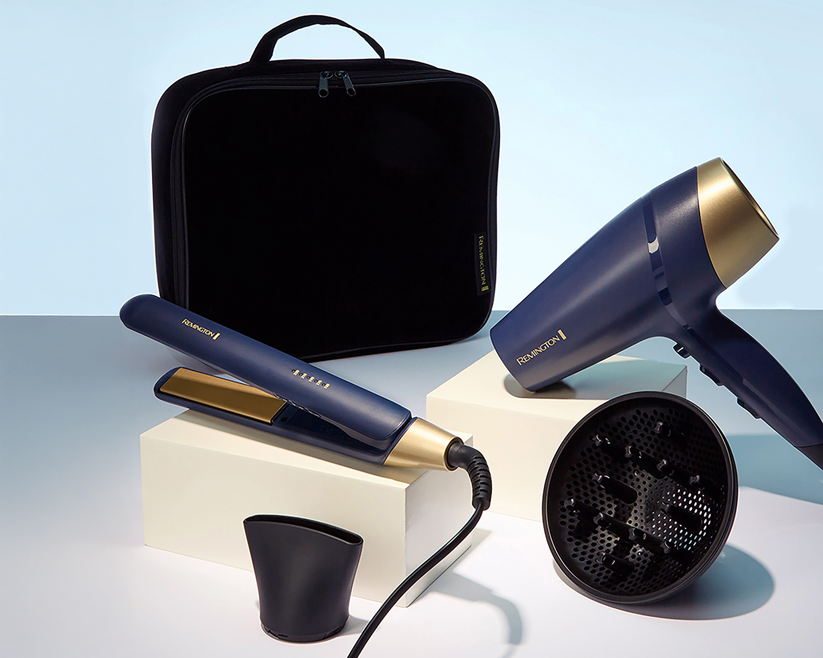 Foto 4 | Foto 4 | Combo de Plancha para Cabello y Secadora Remington Sapphire Luxe con Accesorios