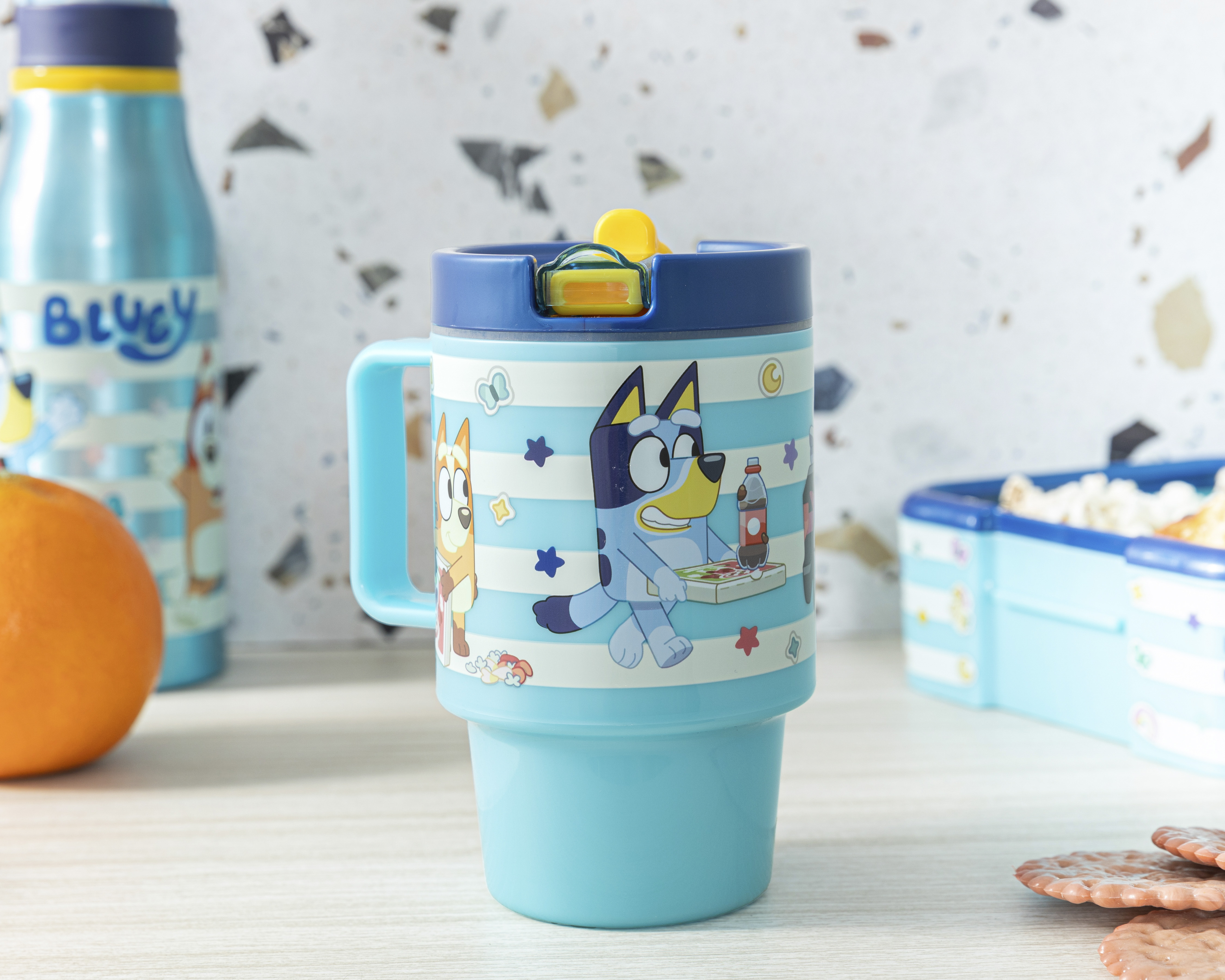 Foto 6 pulgar | Foto 5 | Vaso con Popote Bluey 530 ml