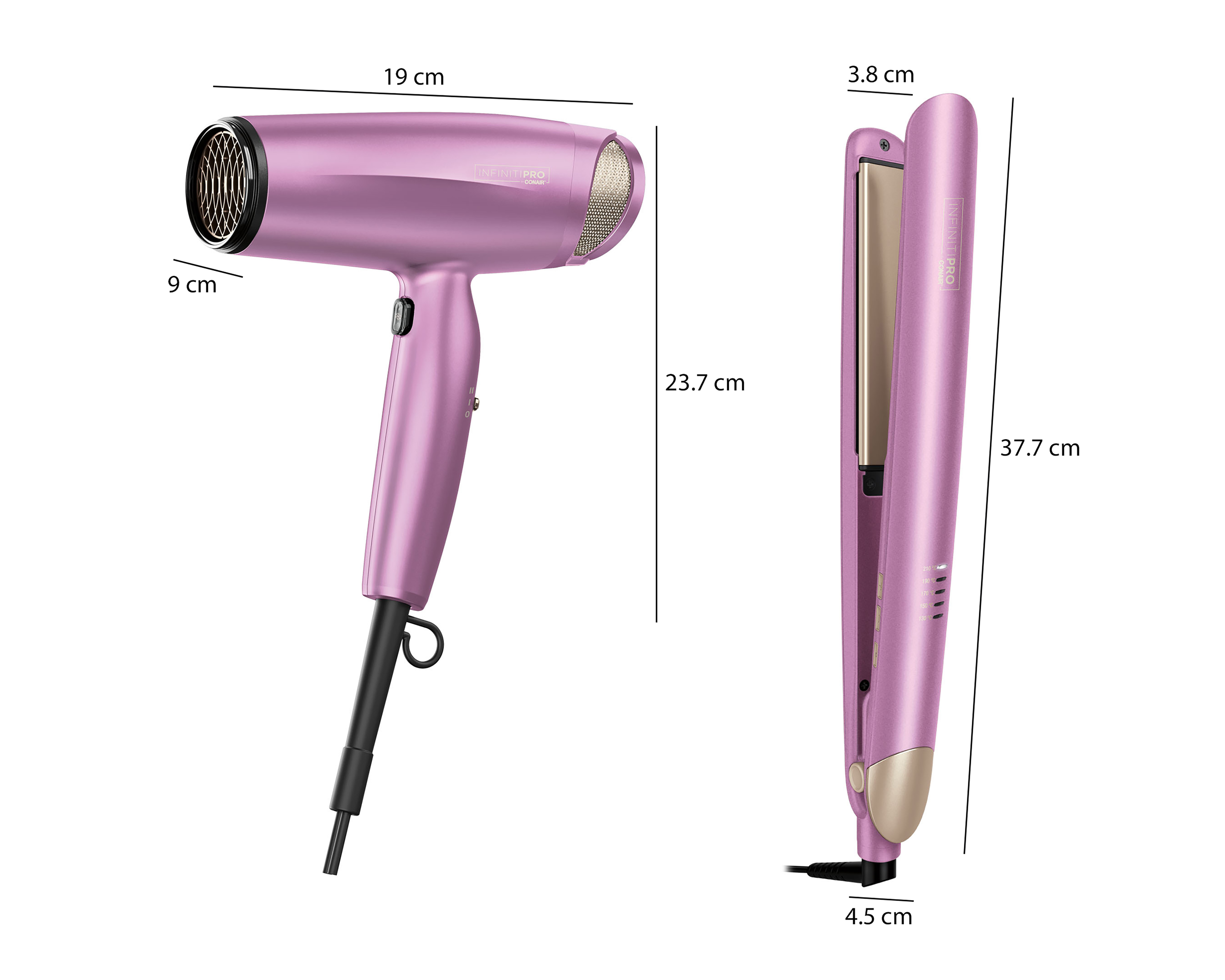 Foto 7 | Foto 7 | Combo de Alaciadora y Secadora Conair Purple Radiance con Tecnología de Cerámica