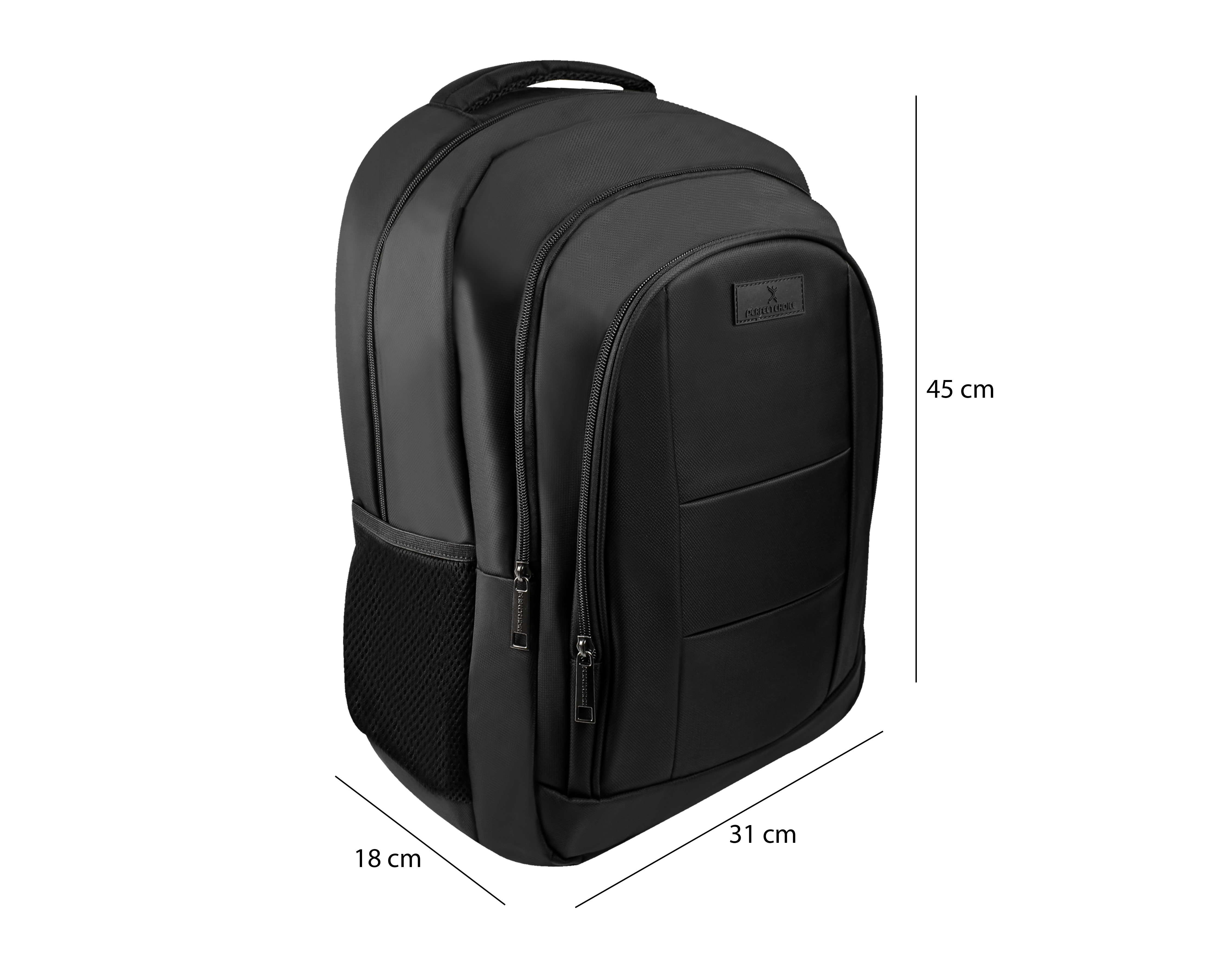 Foto 9 pulgar | Foto 8 | Mochila para Laptop Perfect Choice Comfort 17 Pulgadas Negra