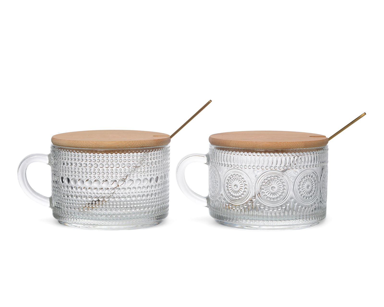 Foto 2 | Foto 2 | Taza de Vidrio Vittori 450 ml 2 Piezas