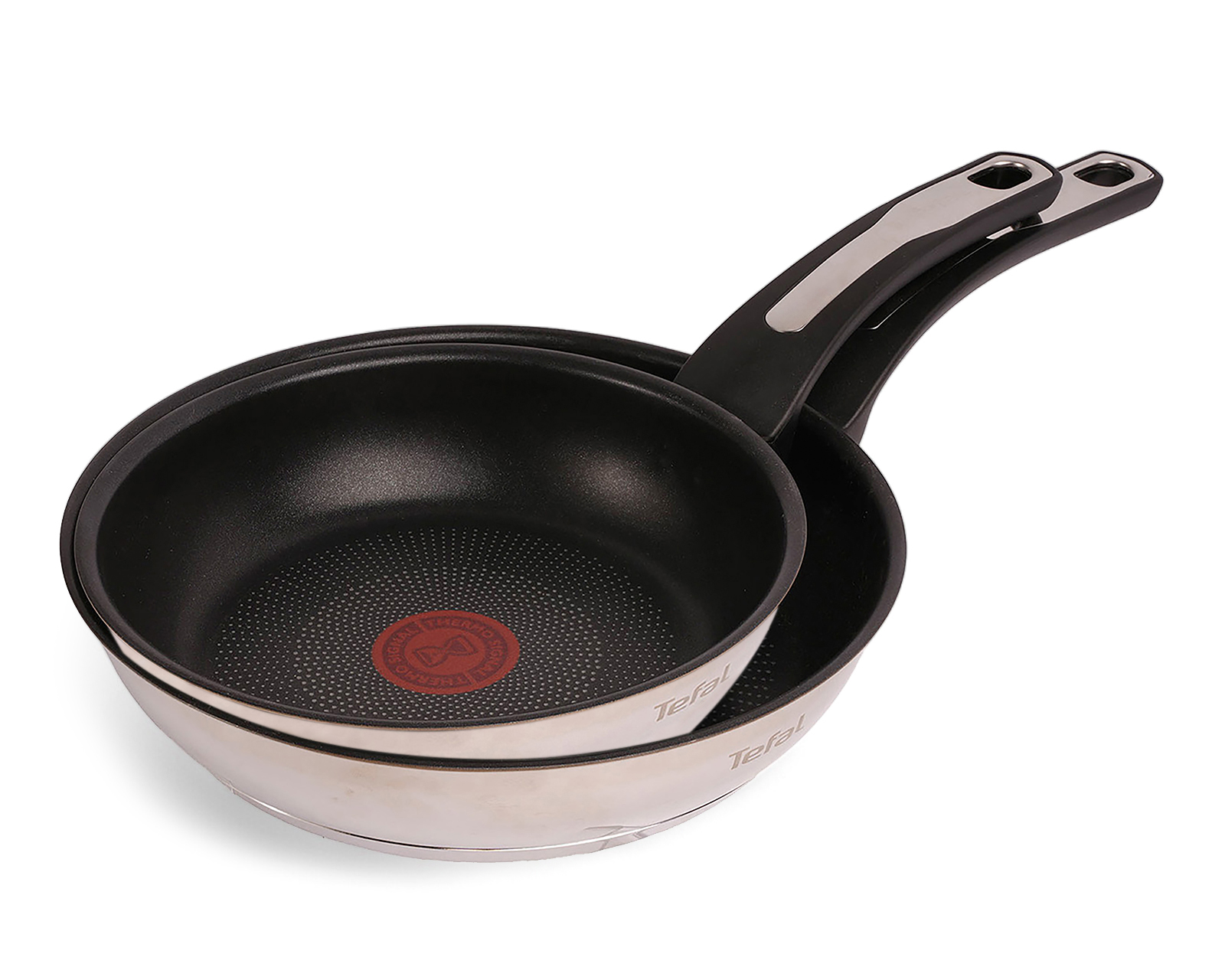 Juego de Sartenes T-Fal Emotion 2 Piezas de Acero Inoxidable