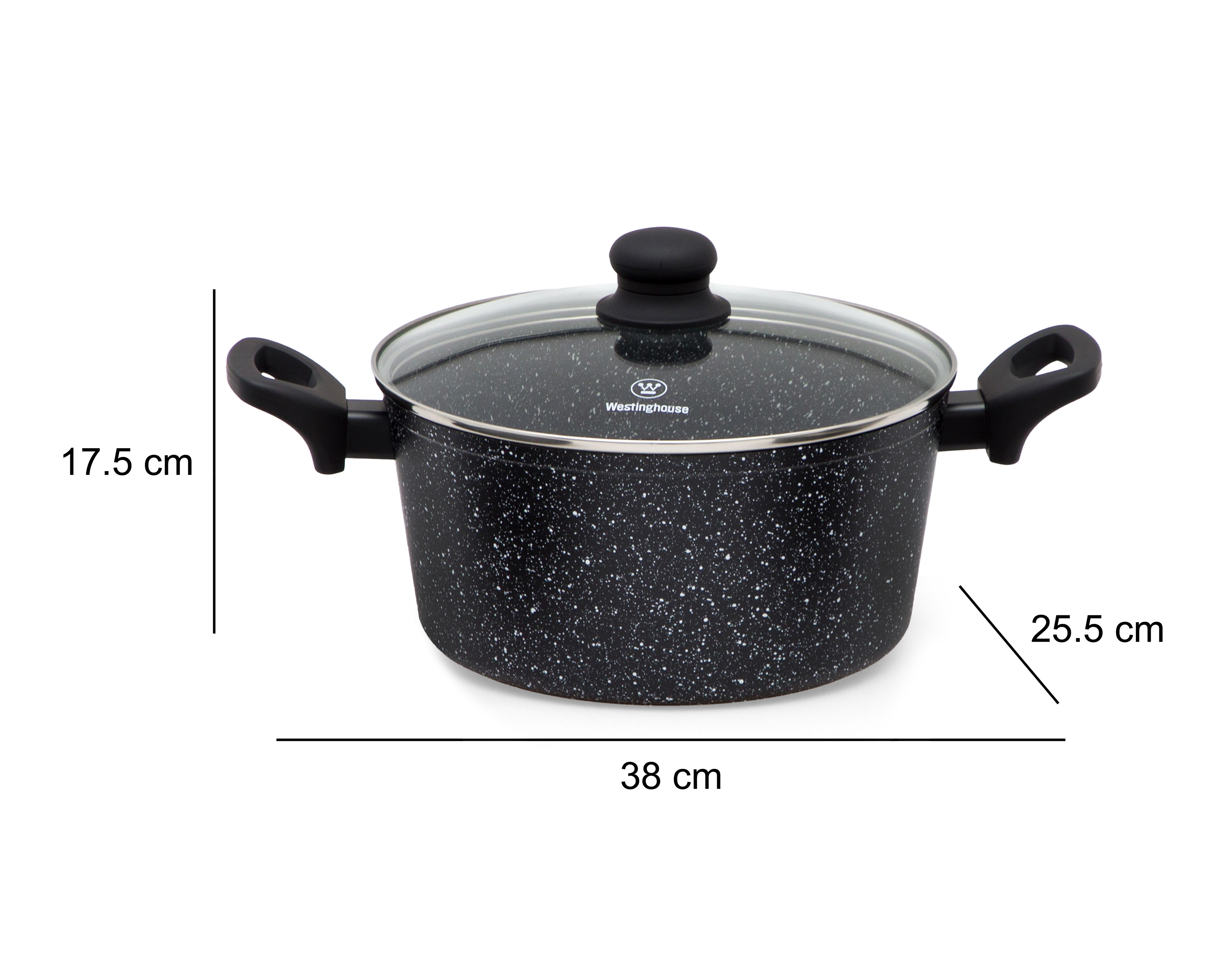 Foto 7 | Foto 7 | Batería de Cocina Westinghouse Mármol Negro 5 Piezas Antiadherente
