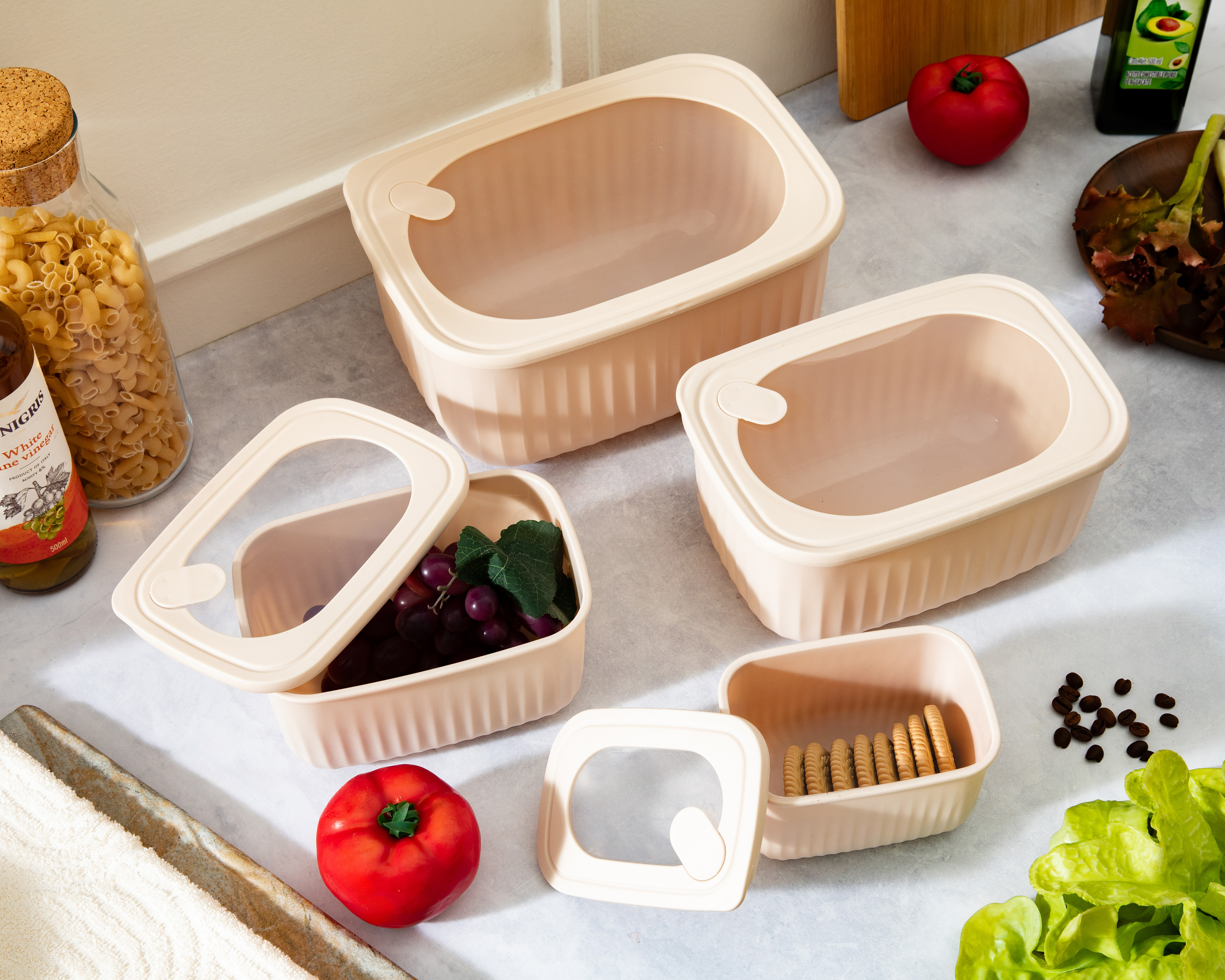 Foto 4 | Foto 4 | Contenedor de Plástico +Simple 4 Piezas