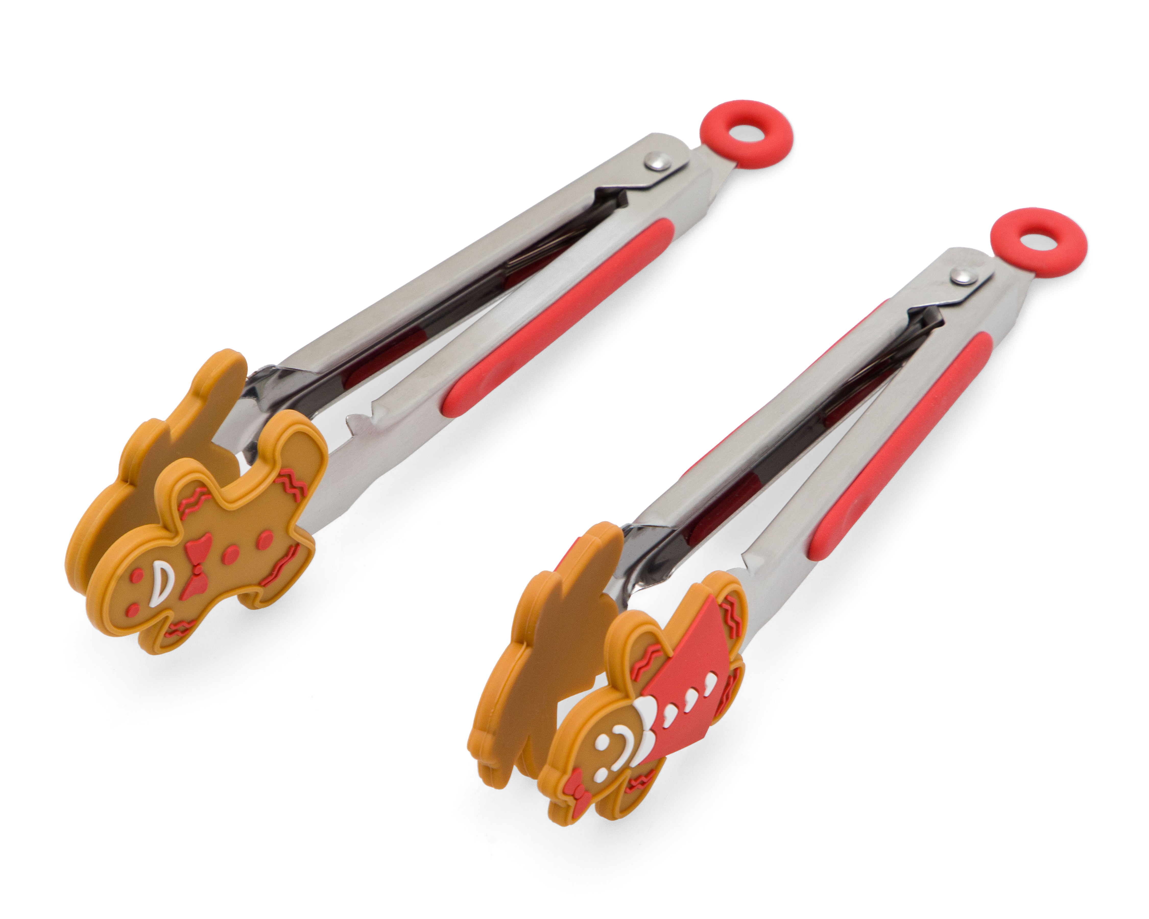 Pinzas de Acero Inoxidable y Silicón 2 Piezas