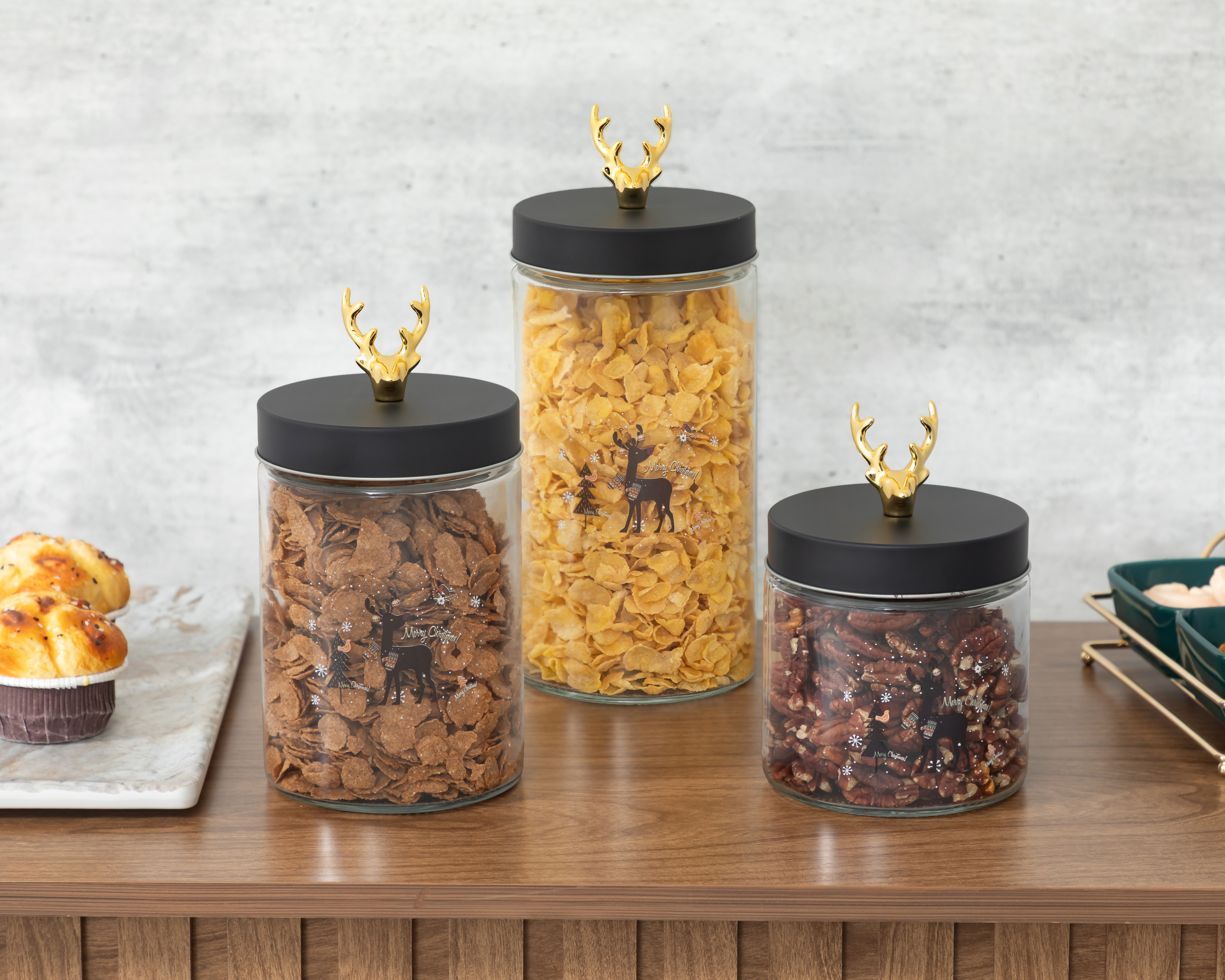 Foto 6 pulgar | Foto 5 | Contenedor de Vidrio Starhaus 3 Piezas