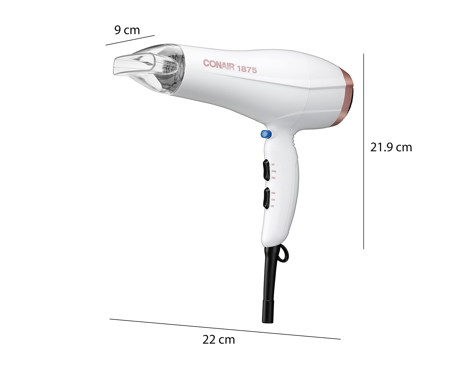 Foto 7 pulgar | Foto 6 | Secadora de Cabello Conair 565DCNC Tecnología Doble Cerámica