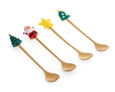 Foto 2 | Foto 2 | Set de Cucharas Starhaus Navideñas 4 Piezas