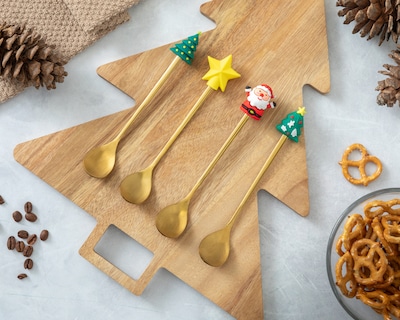 Foto 5 | Foto 5 | Set de Cucharas Starhaus Navideñas 4 Piezas