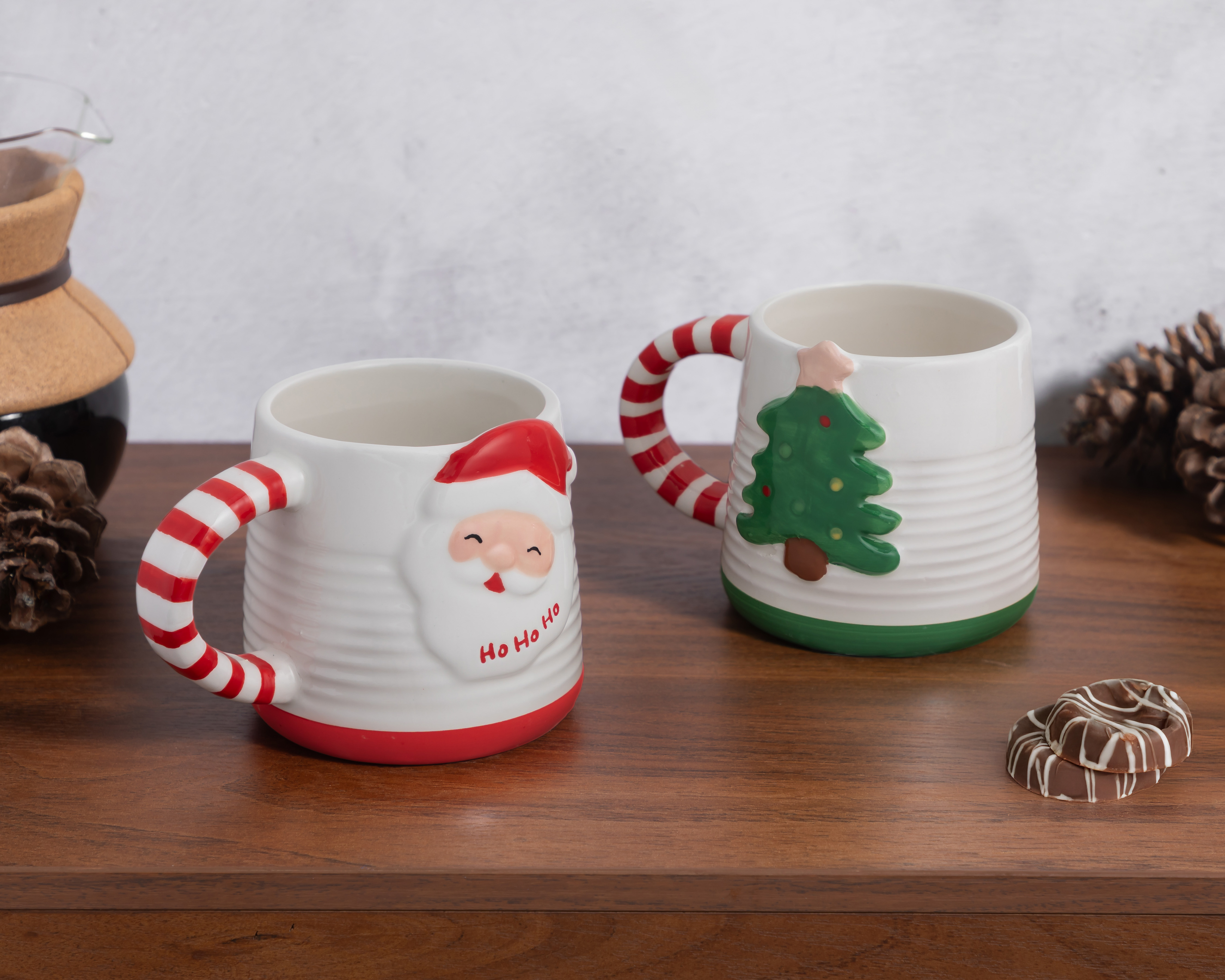 Foto 4 | Foto 4 | Taza de Cerámica Navideña 440 ml 2 Piezas