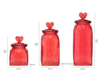 Foto 6 | Foto 6 | Contenedor de Vidrio Starhaus 3 Piezas