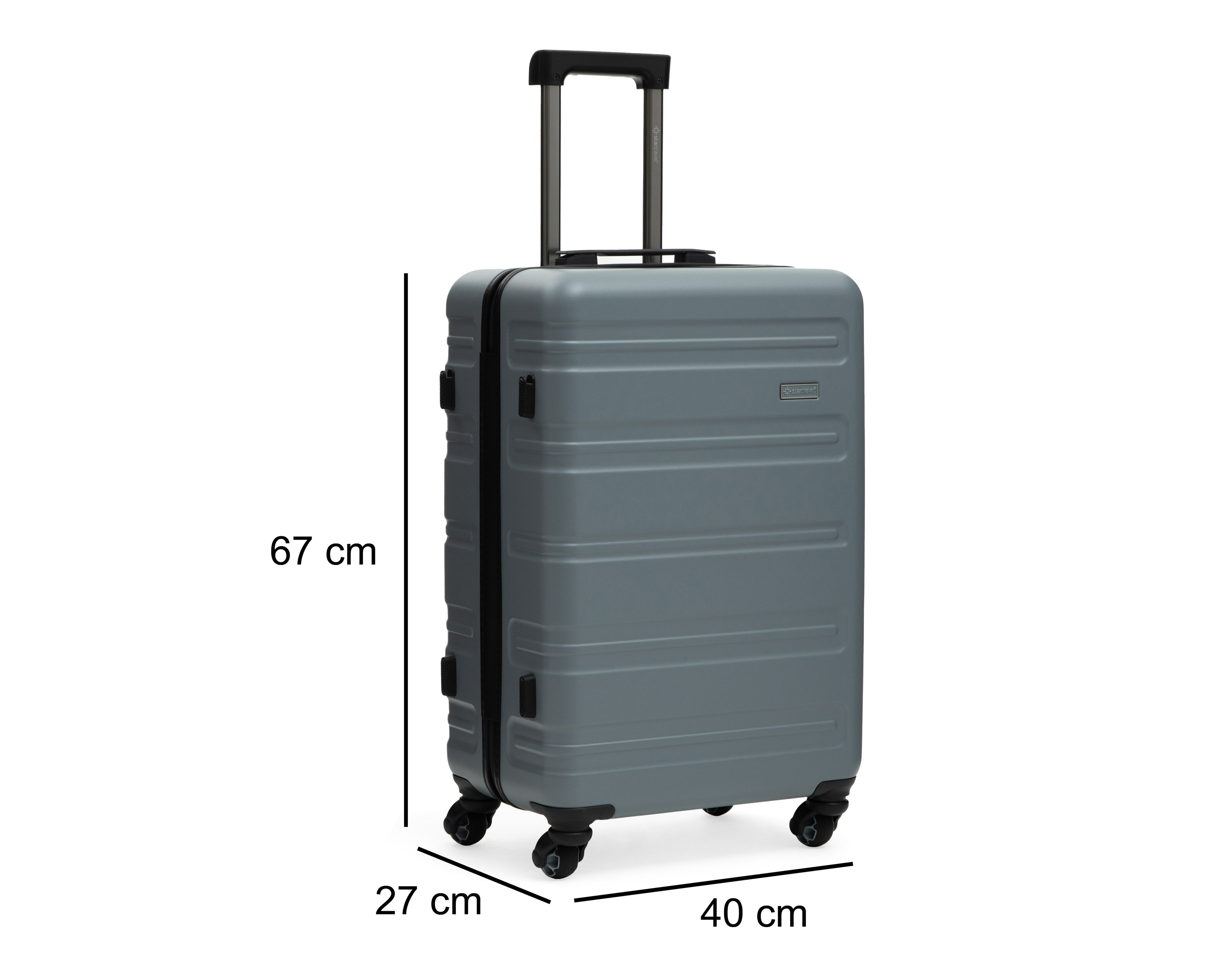 Foto 9 pulgar | Foto 8 | Maleta Vertical Startravel Idaho 24 Pulgadas Gris