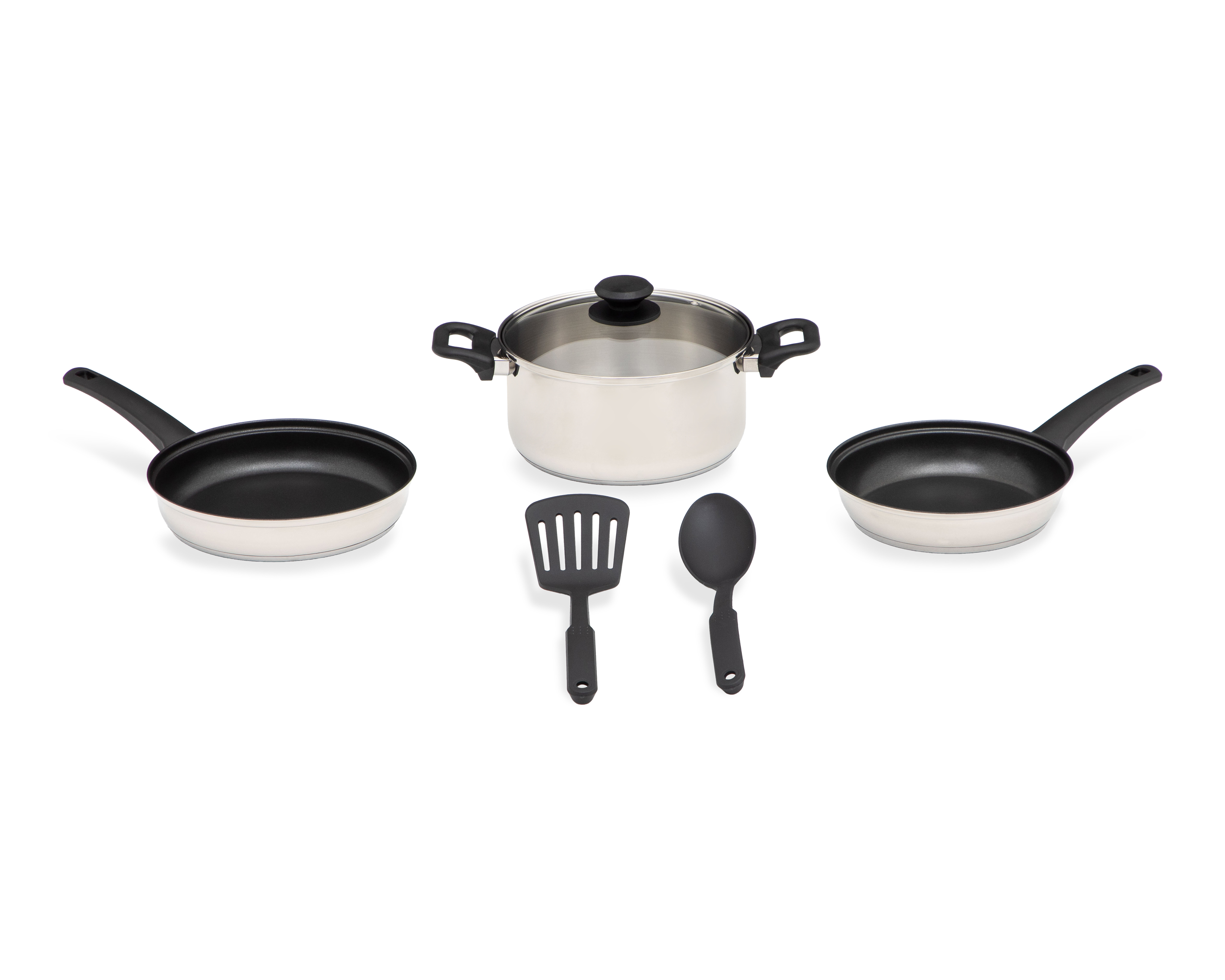 Batería de Cocina Tramontina 6 Piezas de Acero Inoxidable