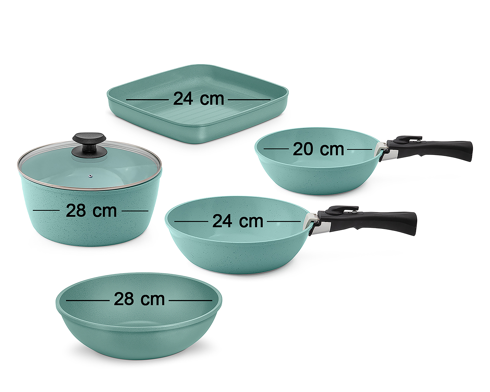 Foto 7 | Foto 7 | Batería de Cocina Jade Cook Smart 17 Piezas Antiadherente