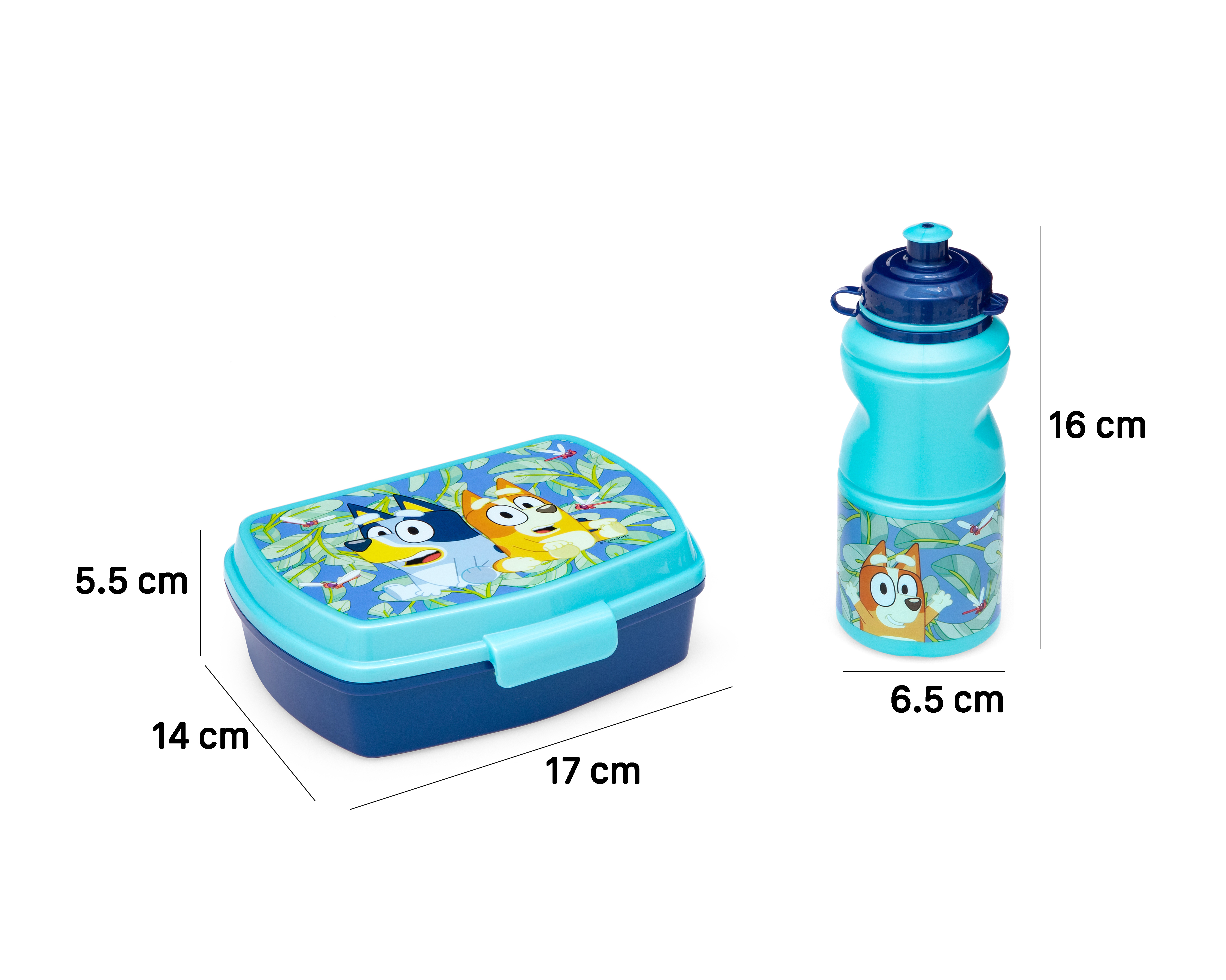 Foto 7 | Foto 7 | Contendor y Botella de Agua de Plástico Bluey 2 Piezas