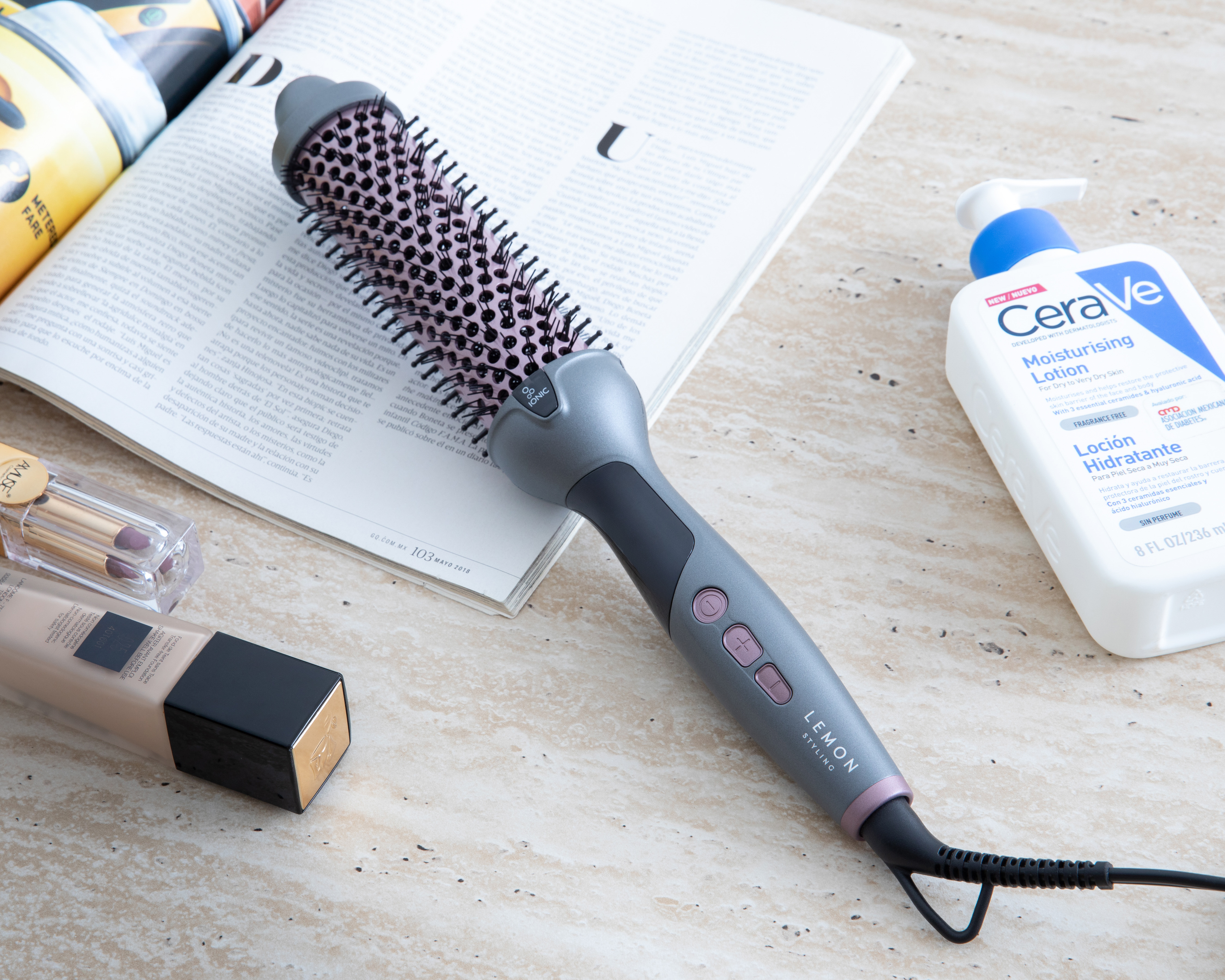 Foto 5 | Foto 5 | Cepillo Térmico Lemon Styling Blossom con Iones