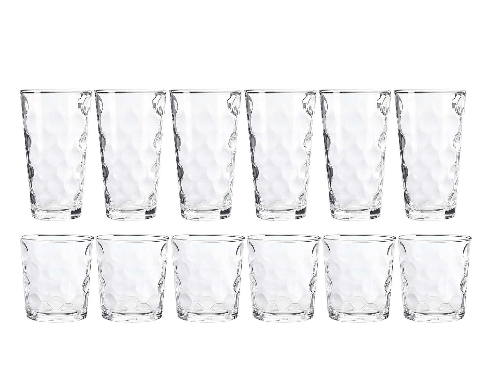 Vaso de Vidrio Top Choice 380 ml 12 Piezas