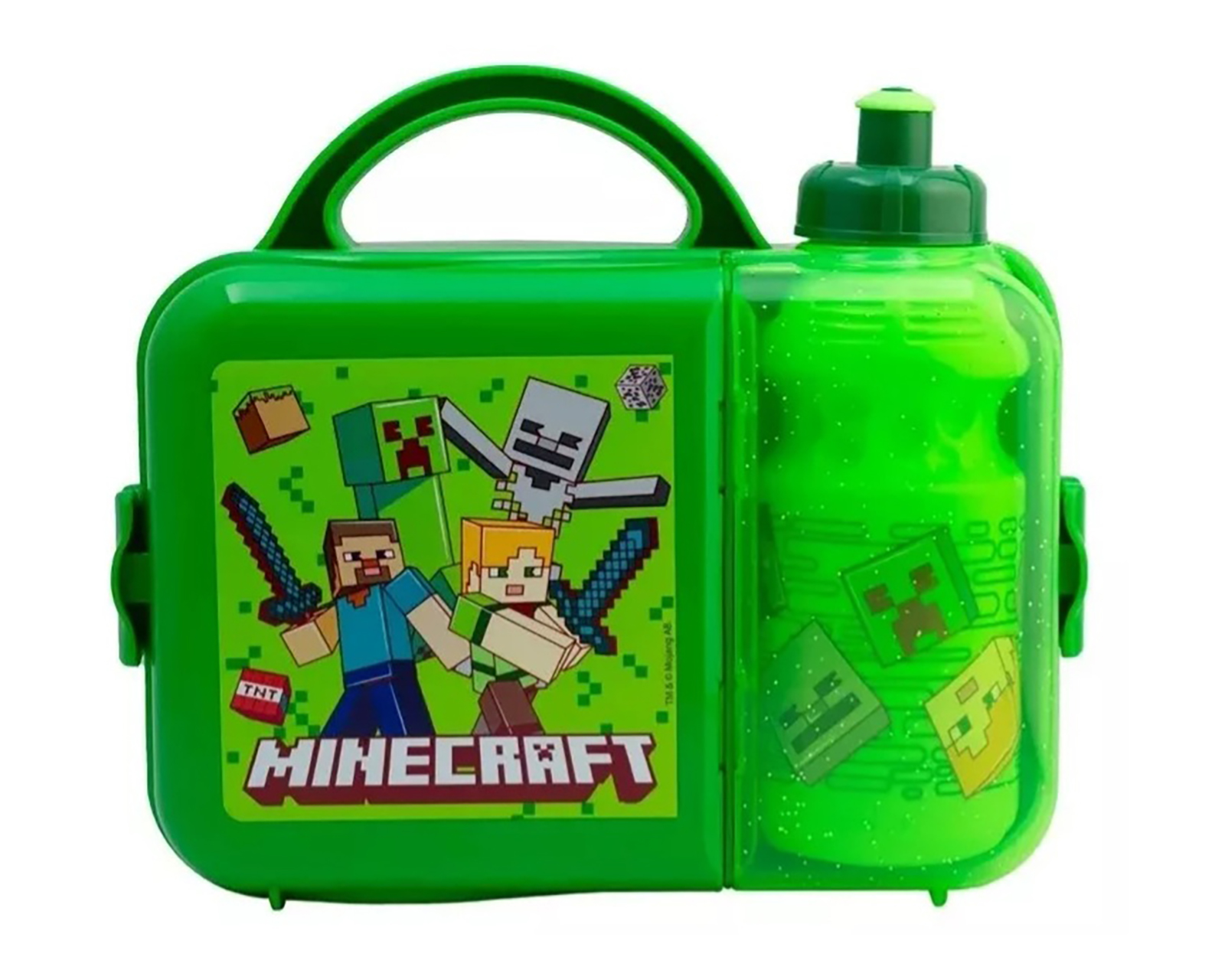 Foto 2 pulgar | Foto 1 | Lonchera Fun Kids Minecraft con Botella