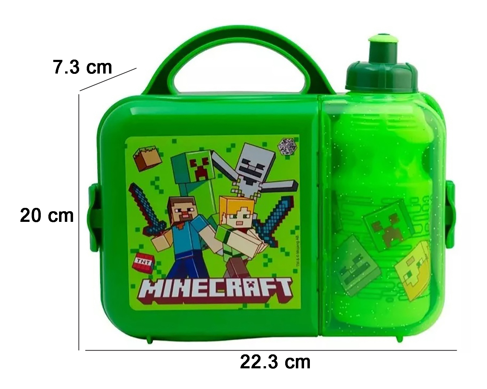 Foto 6 pulgar | Foto 5 | Lonchera Fun Kids Minecraft con Botella