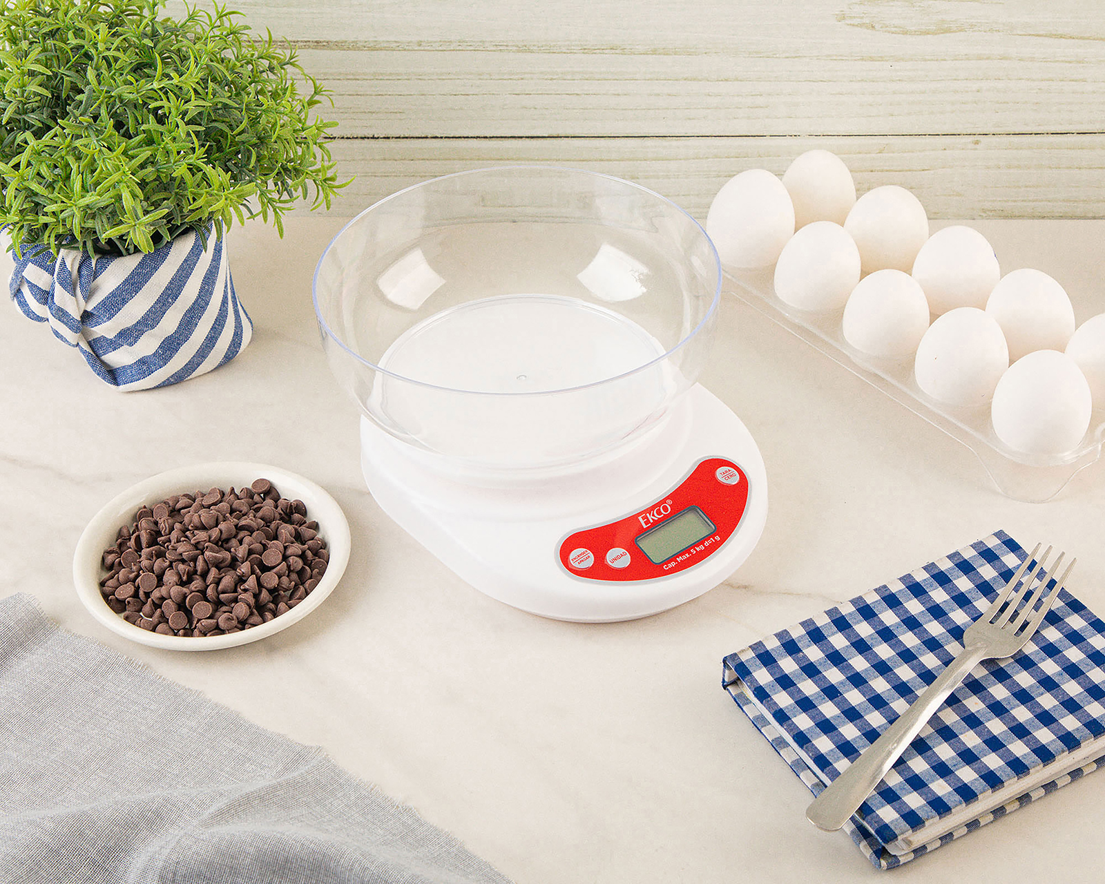 Báscula Digital de Cocina Ekco Evolution 15 kg