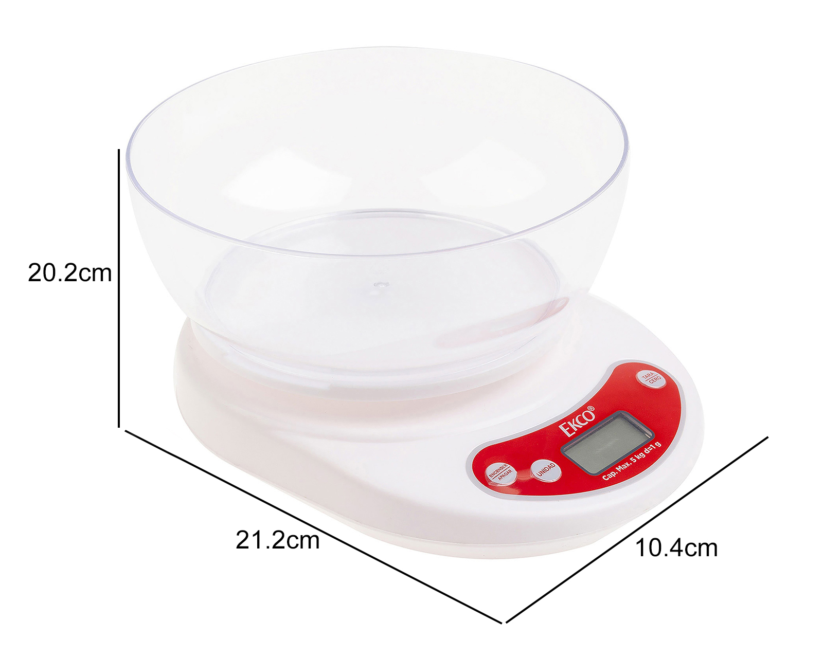 Foto 5 | Foto 5 | Báscula Digital de Cocina Ekco Evolution 15 kg