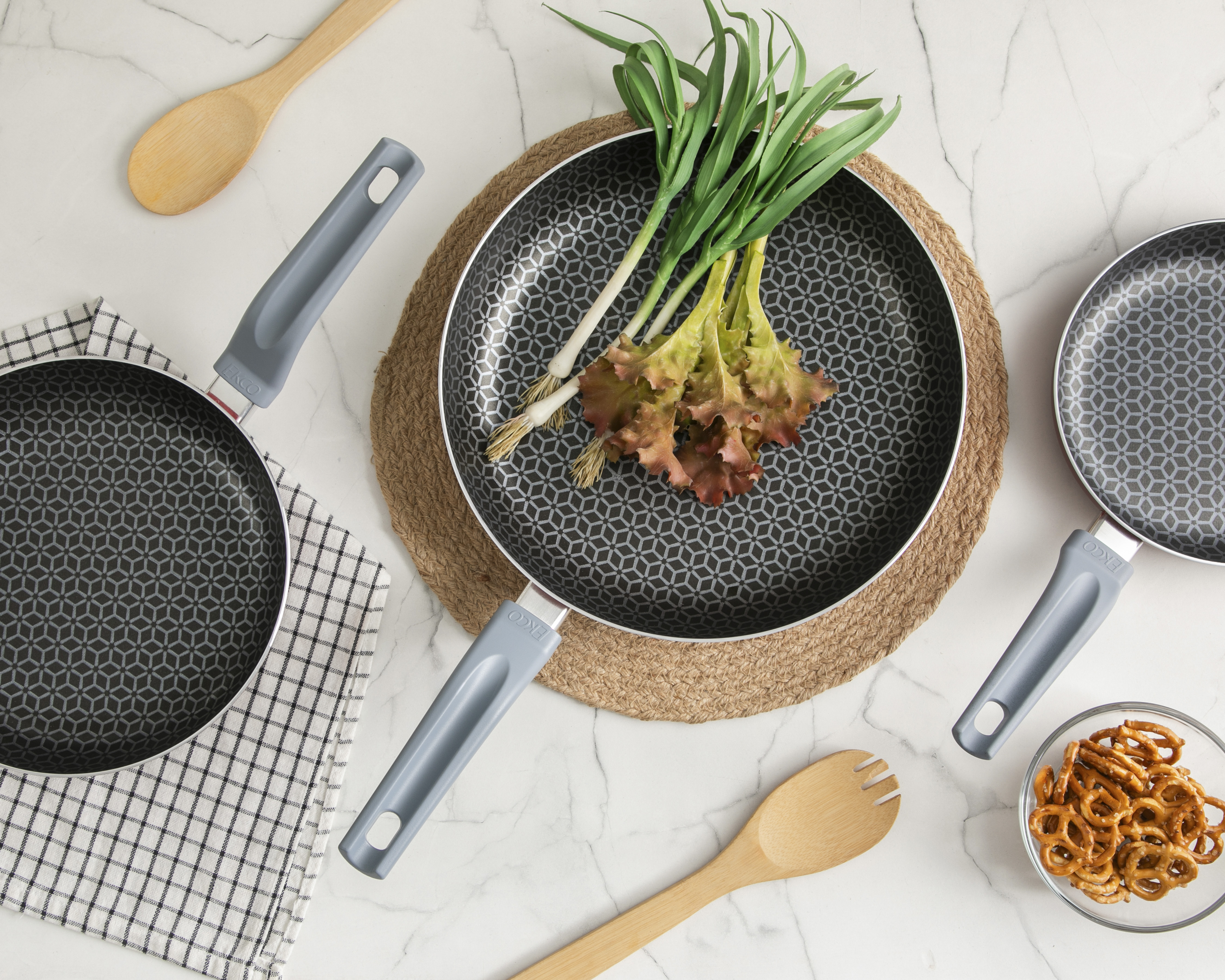 Foto 6 | Foto 6 | Juego de Sartenes Ekco Evolution de Aluminio 3 Piezas