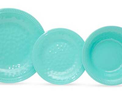 Foto 6 | Foto 6 | Vajilla de Melamina Azul para 4 Personas 12 Piezas
