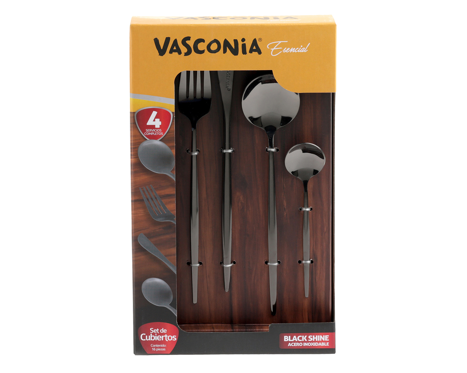 Juego de Cubiertos Vasconia de Acero Inoxidable 16 Piezas