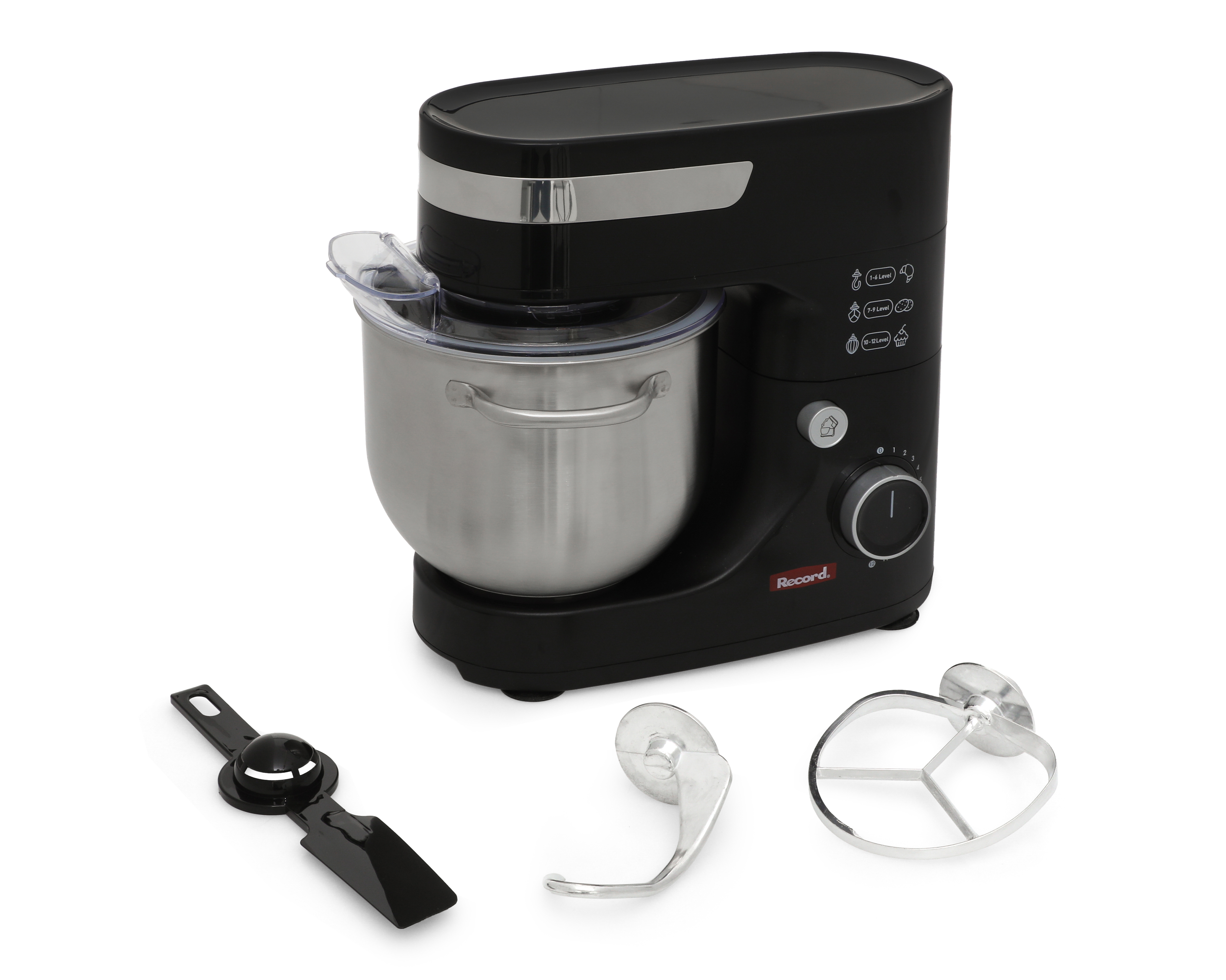 Foto 2 pulgar | Foto 1 | Batidora de Pedestal Record HH-9107S 12 Velocidades 3 Accesorios