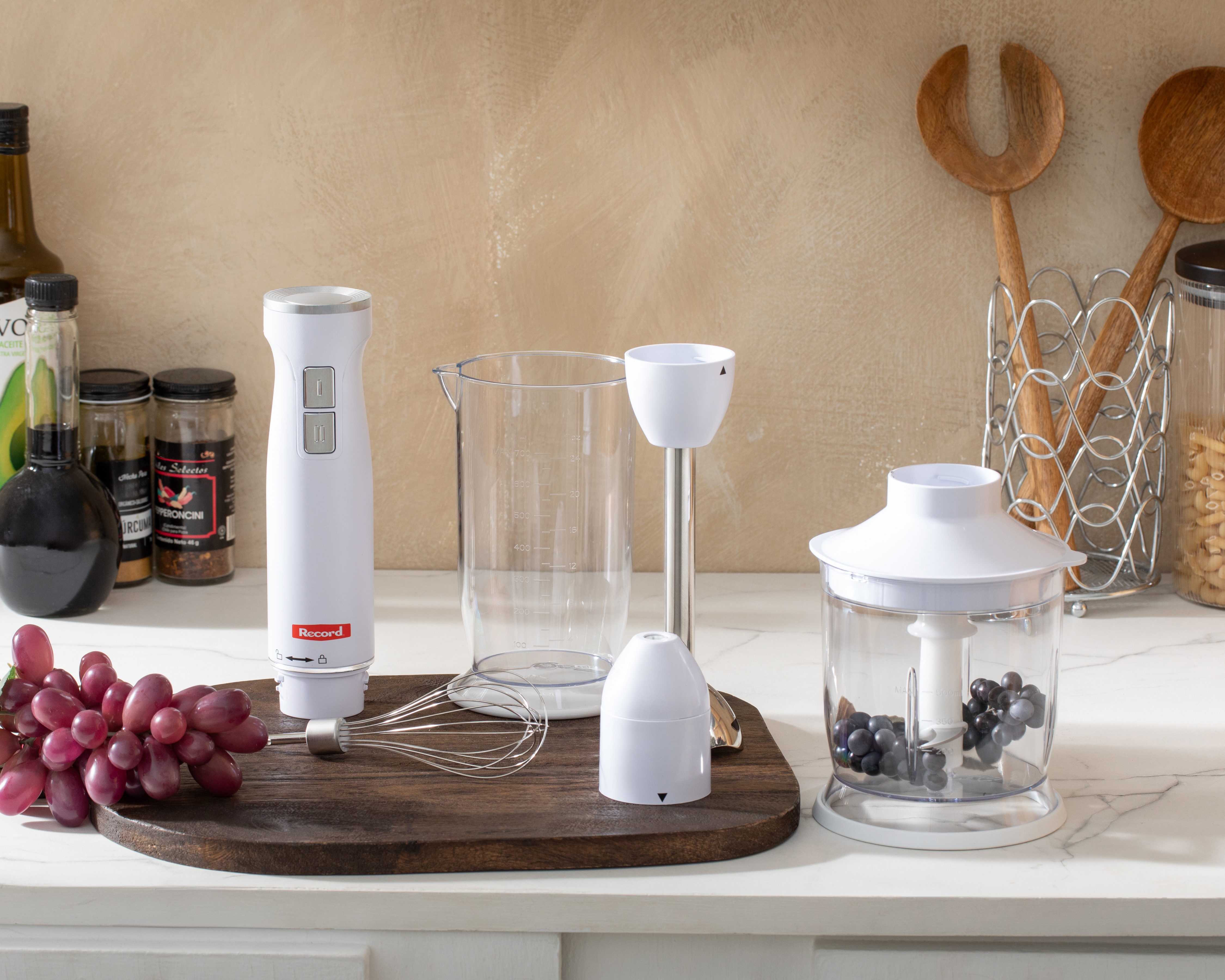 Foto 7 pulgar | Foto 6 | Batidora de Inmersión Record HLB-2116 2 Velocidades 3 Accesorios