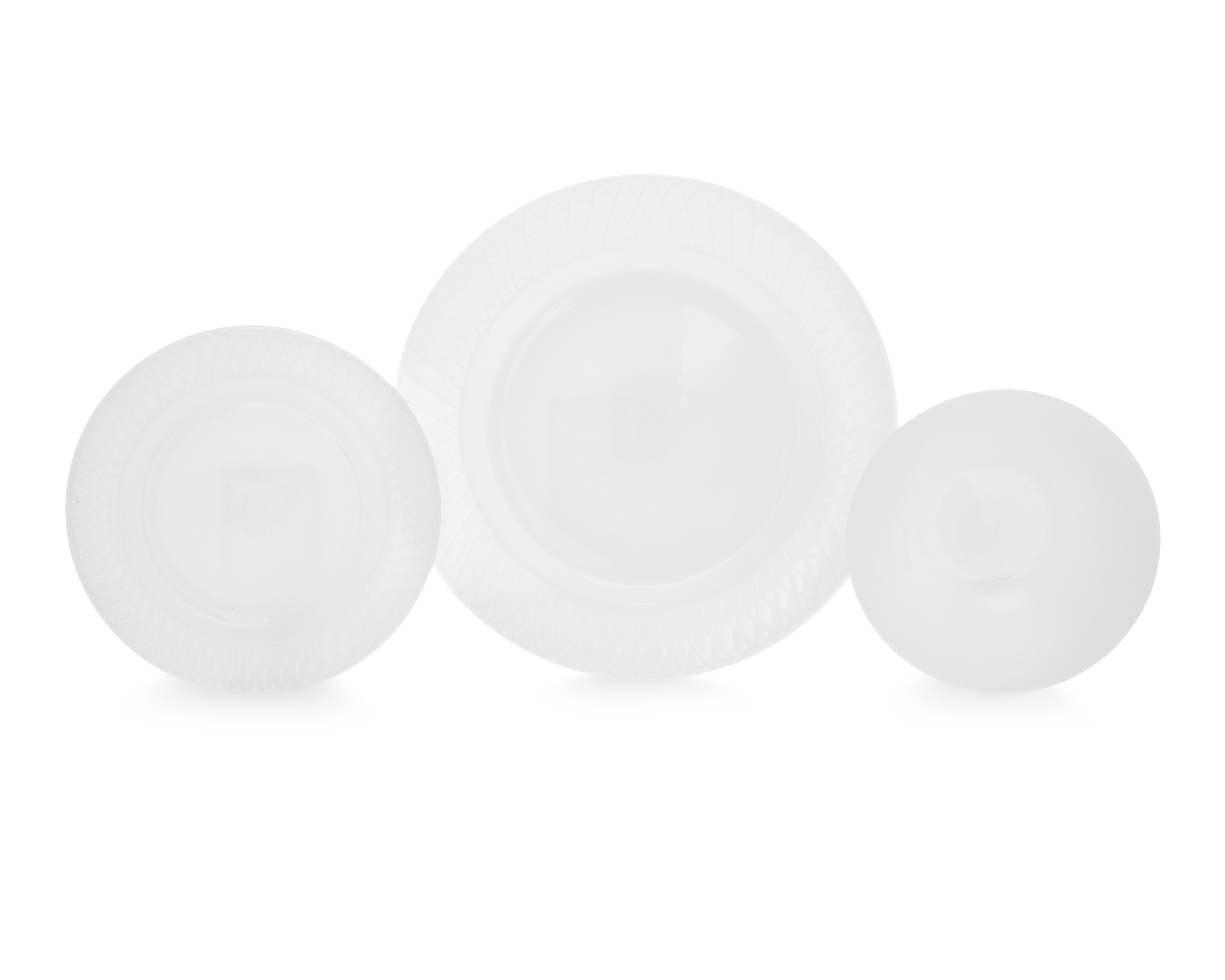 Foto 2 | Foto 2 | Vajilla de Vidrio Opal Blanca para 4 Personas 12 Piezas