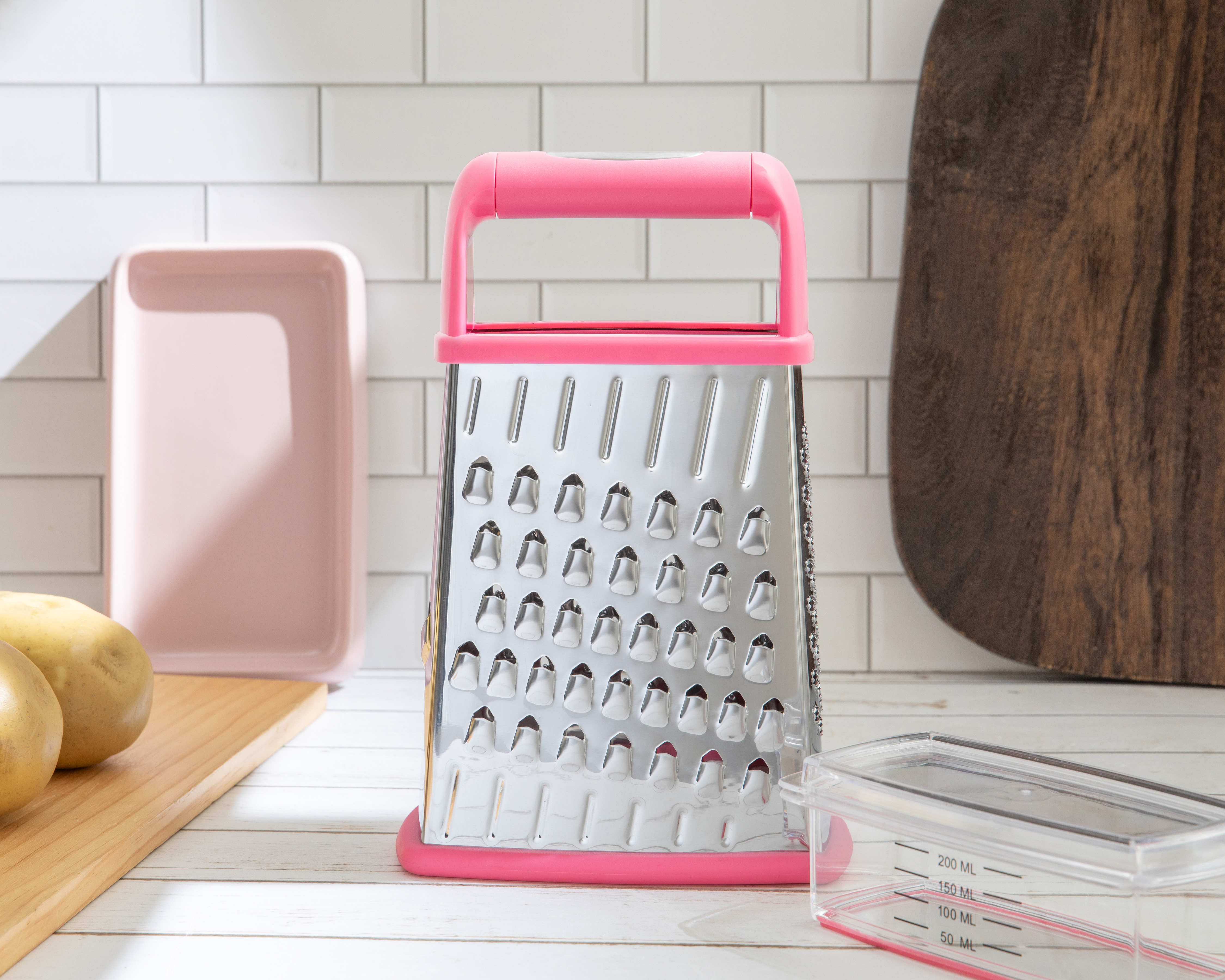 Foto 6 pulgar | Foto 5 | Rallador de Acero Inoxidable Record con Recipiente de Plástico