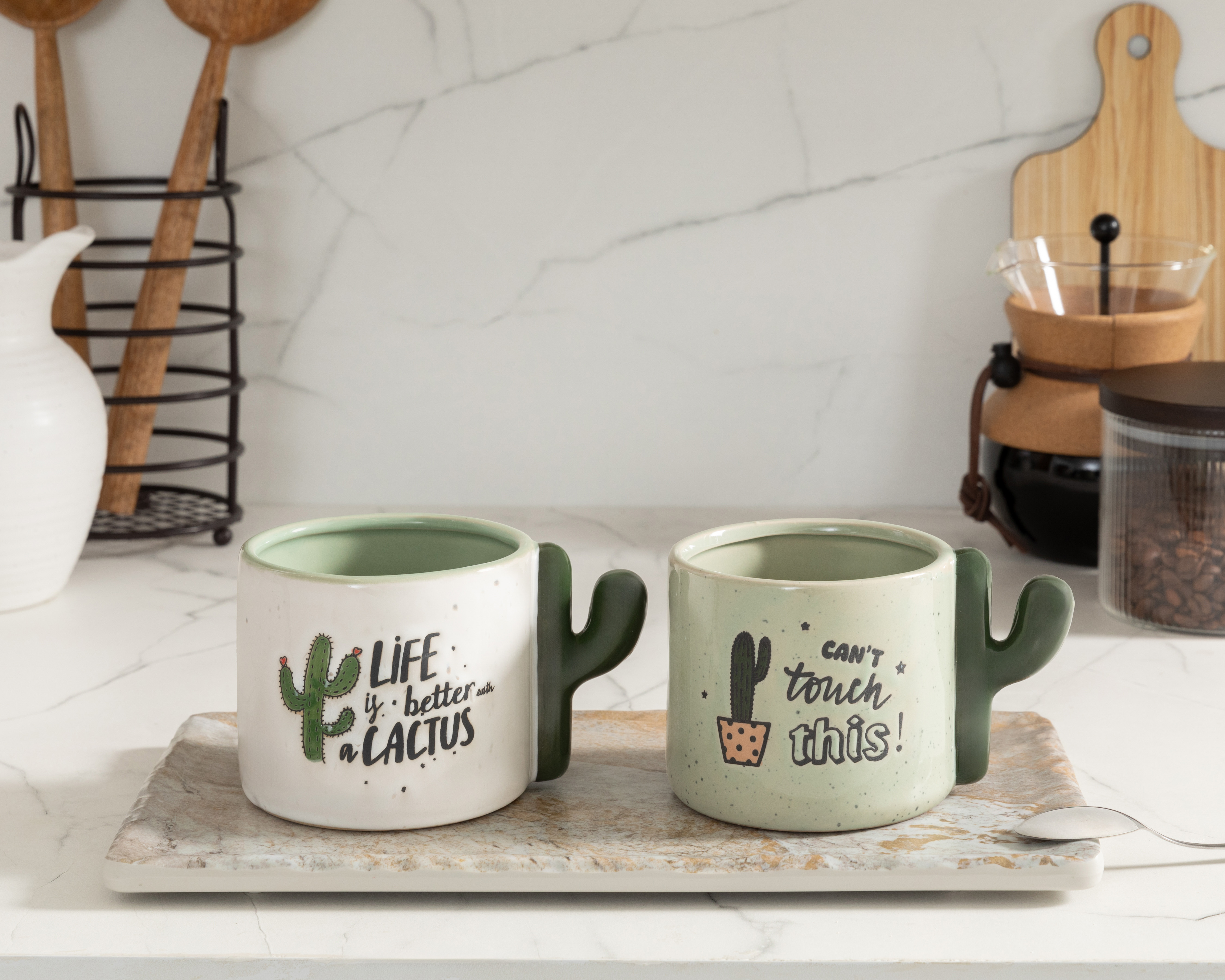 Foto 5 pulgar | Foto 4 | Taza de Cerámica Starhaus 450 ml 2 Piezas