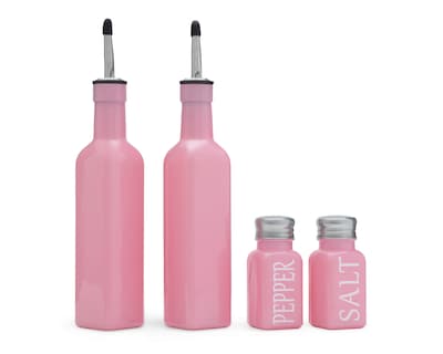 Foto 1 | Foto 1 | Juego de Aceiteras y Especieros de Vidrio Starhaus 4 Piezas